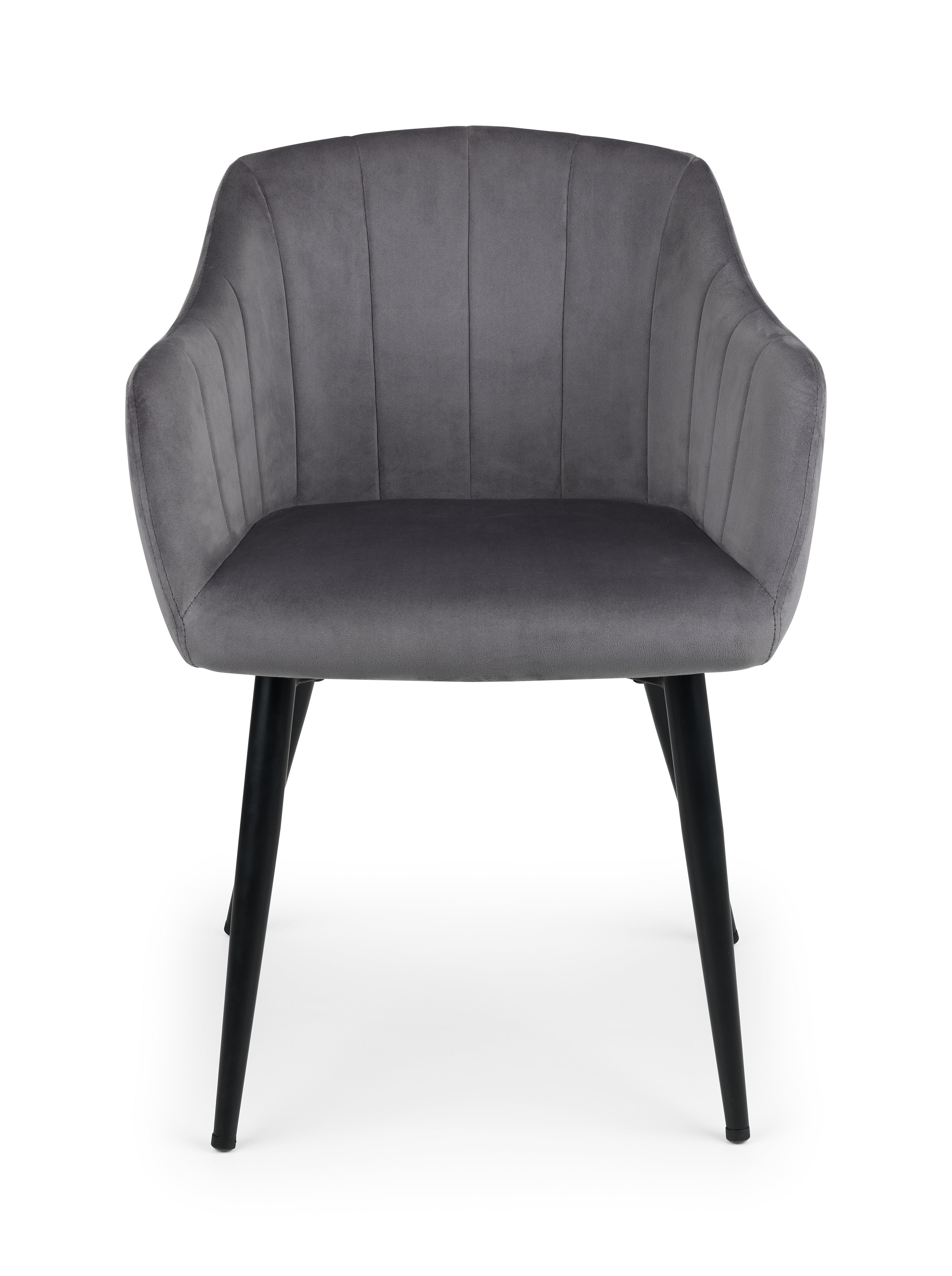 Berwick Round Table and 4 Grey Hobart Chairs