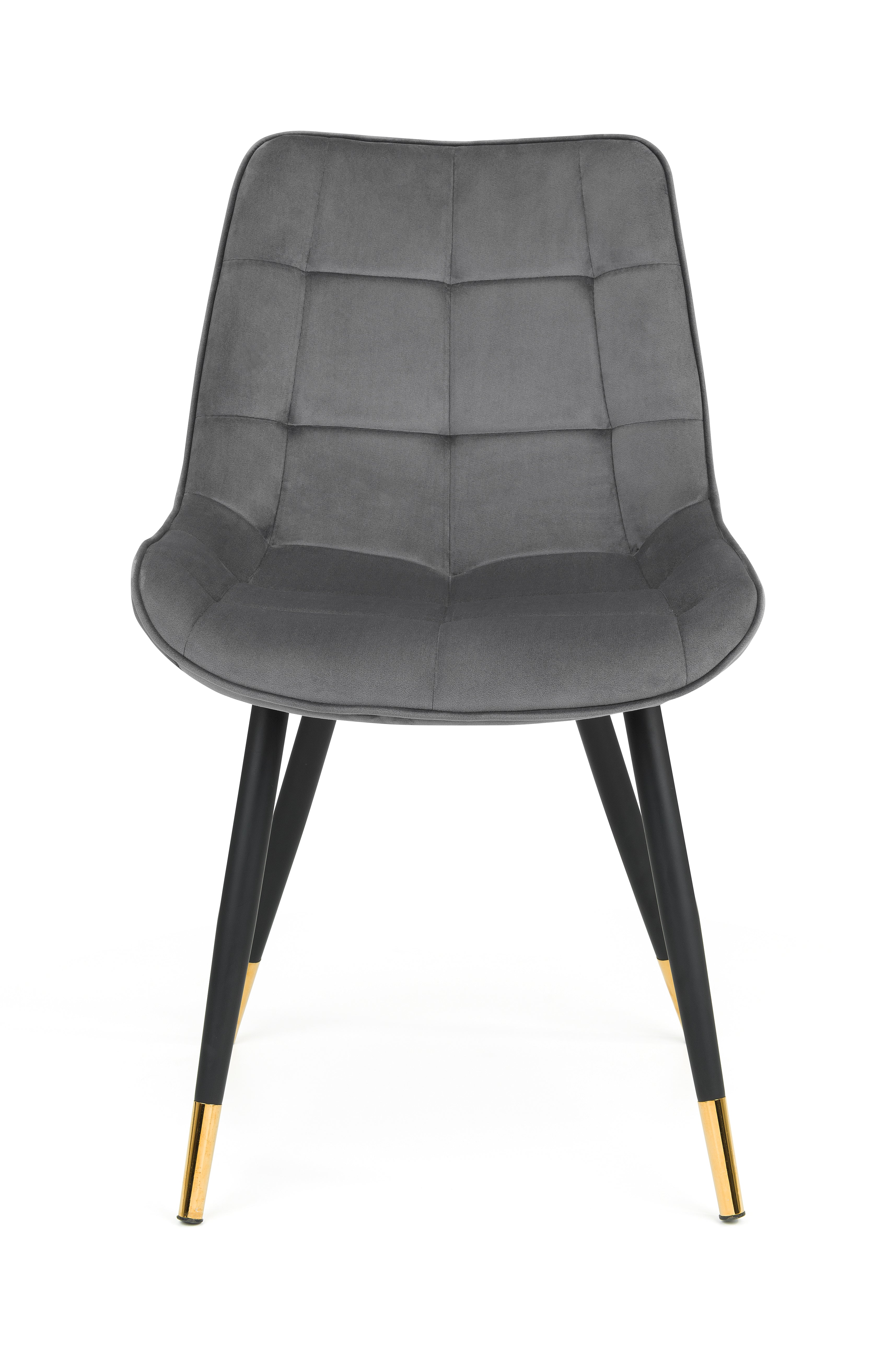 Montero Round Table and 4 Grey Hadid Chairs
