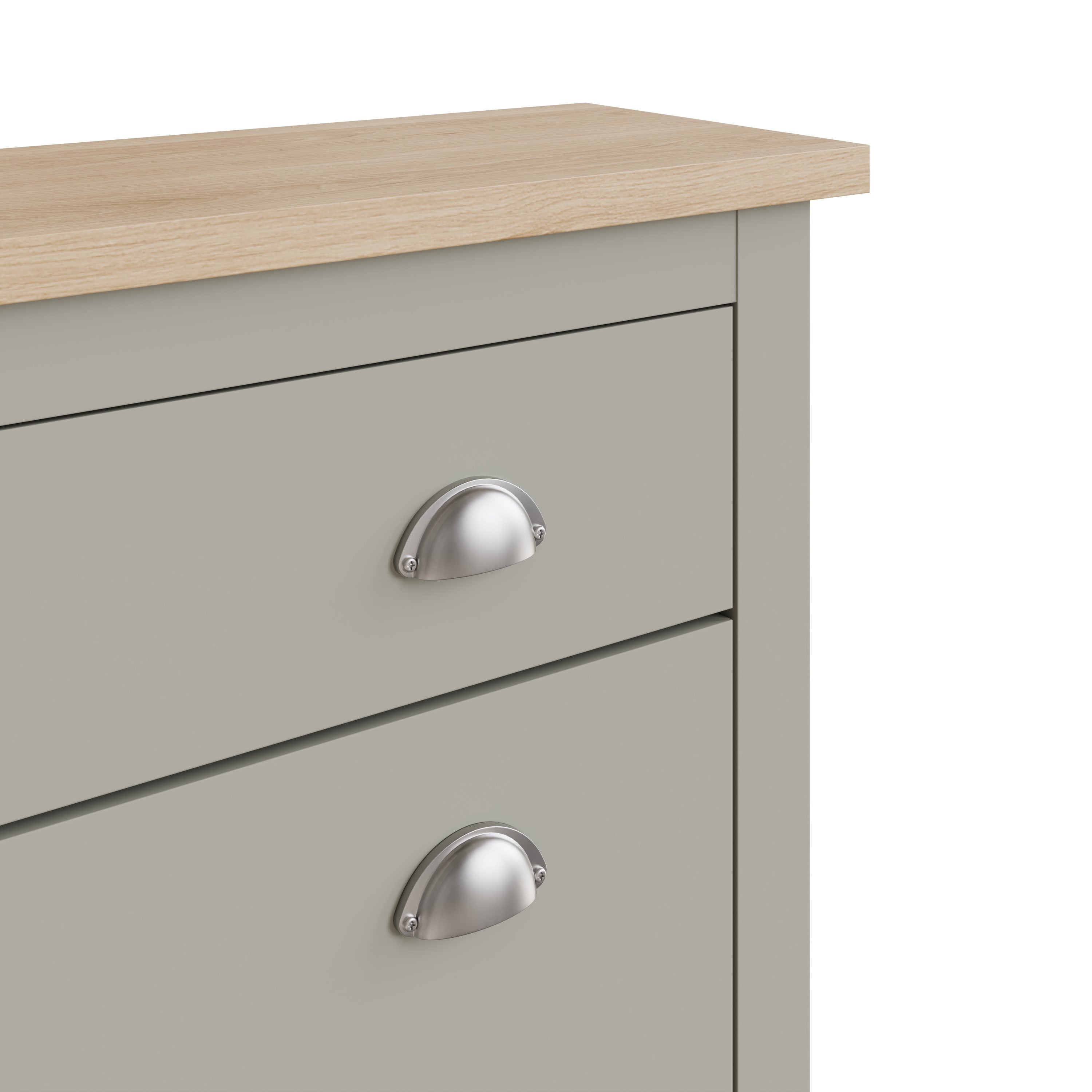 Lancaster 2Dr 1Drw Shoe Cabinet Grey – GFW, view 15