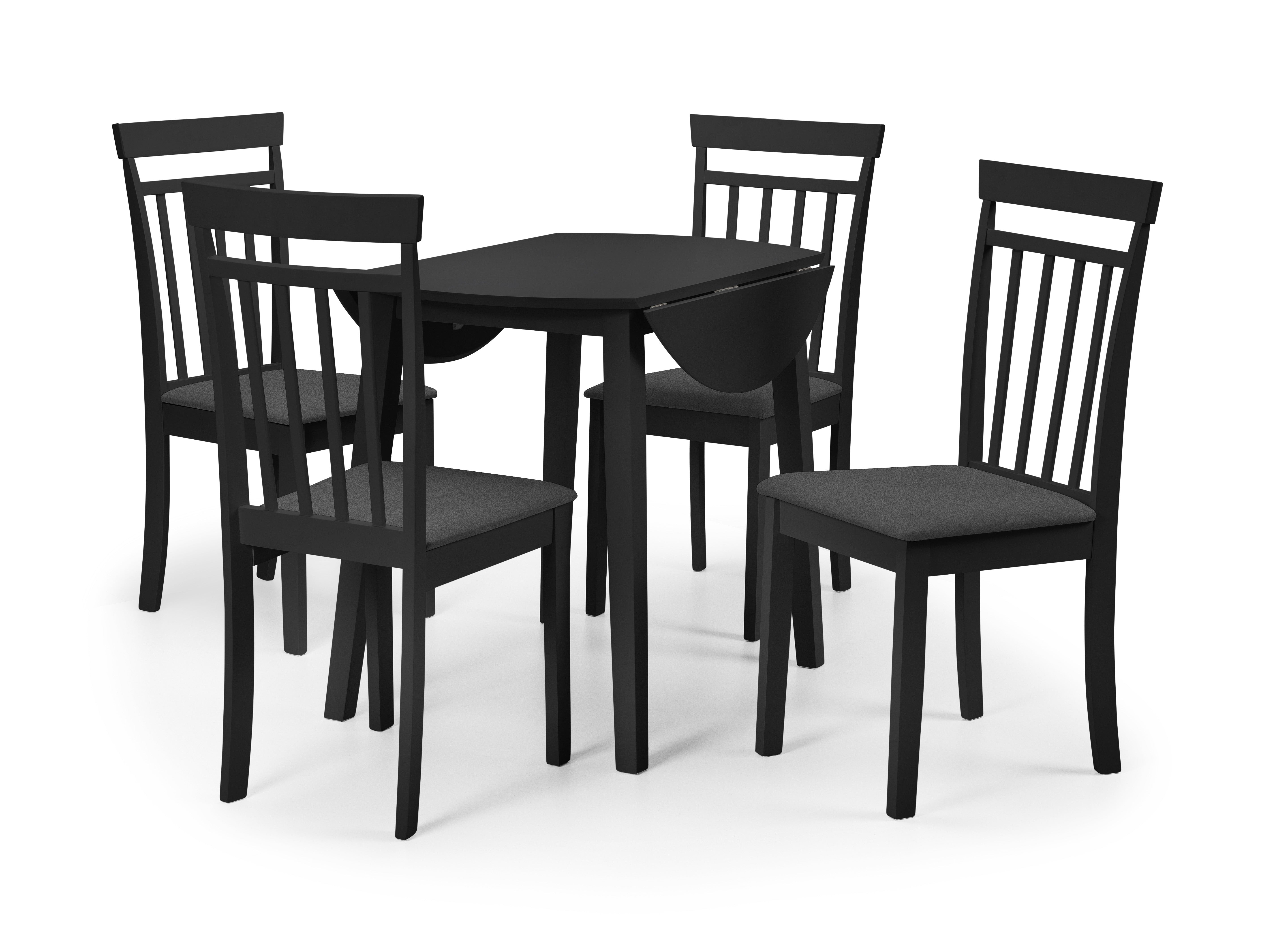 Coast Black Dining Chairs (Set of2) – Julian Bowen, view 3
