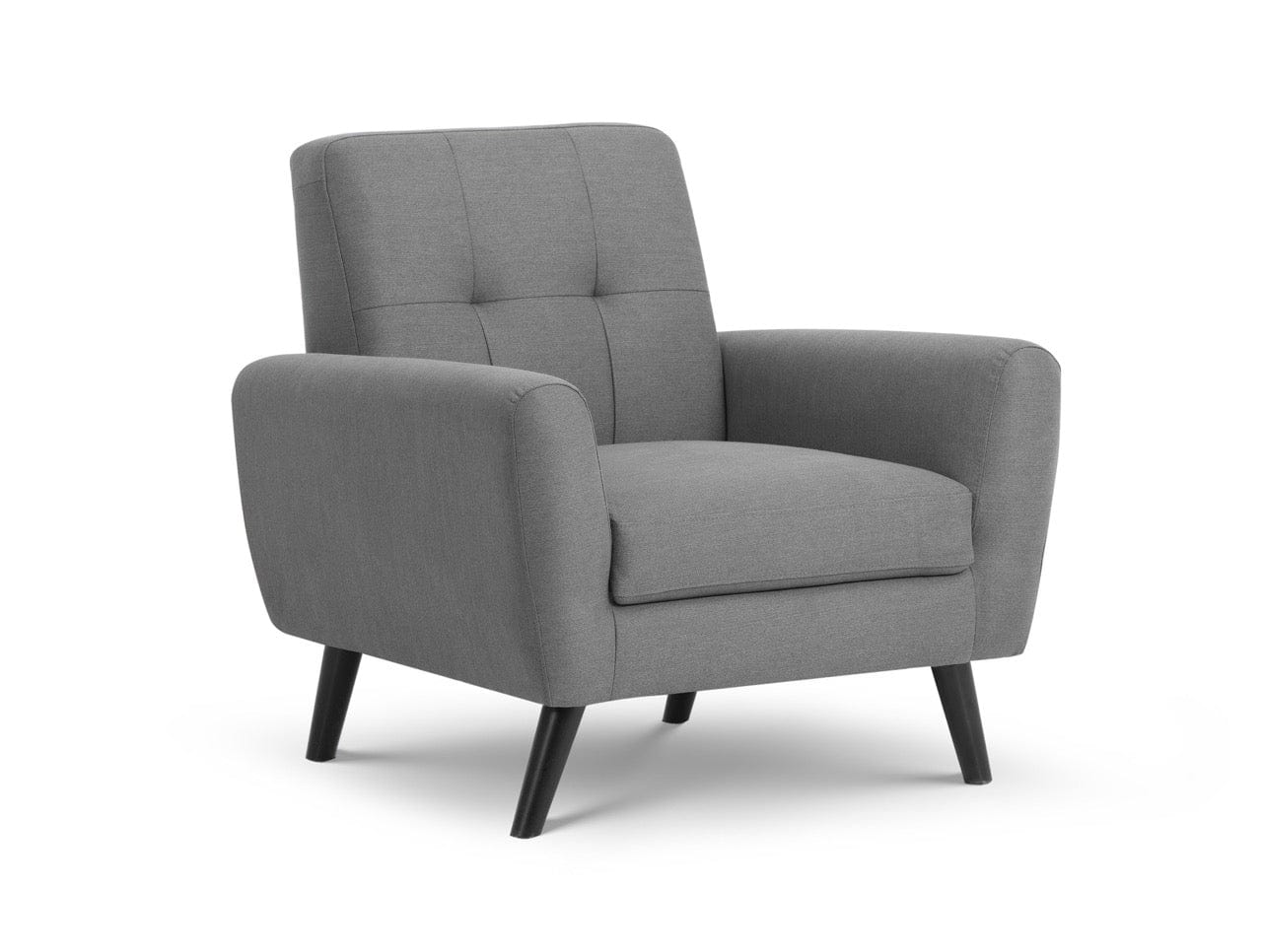 Monza Compact Retro Chair - Grey – Julian Bowen