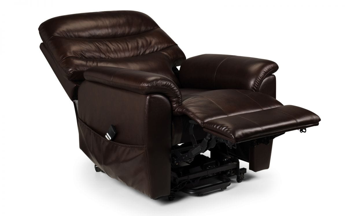 Pullman Leather Rise & Recline Chair - Dual Motor – Julian Bowen, view 3