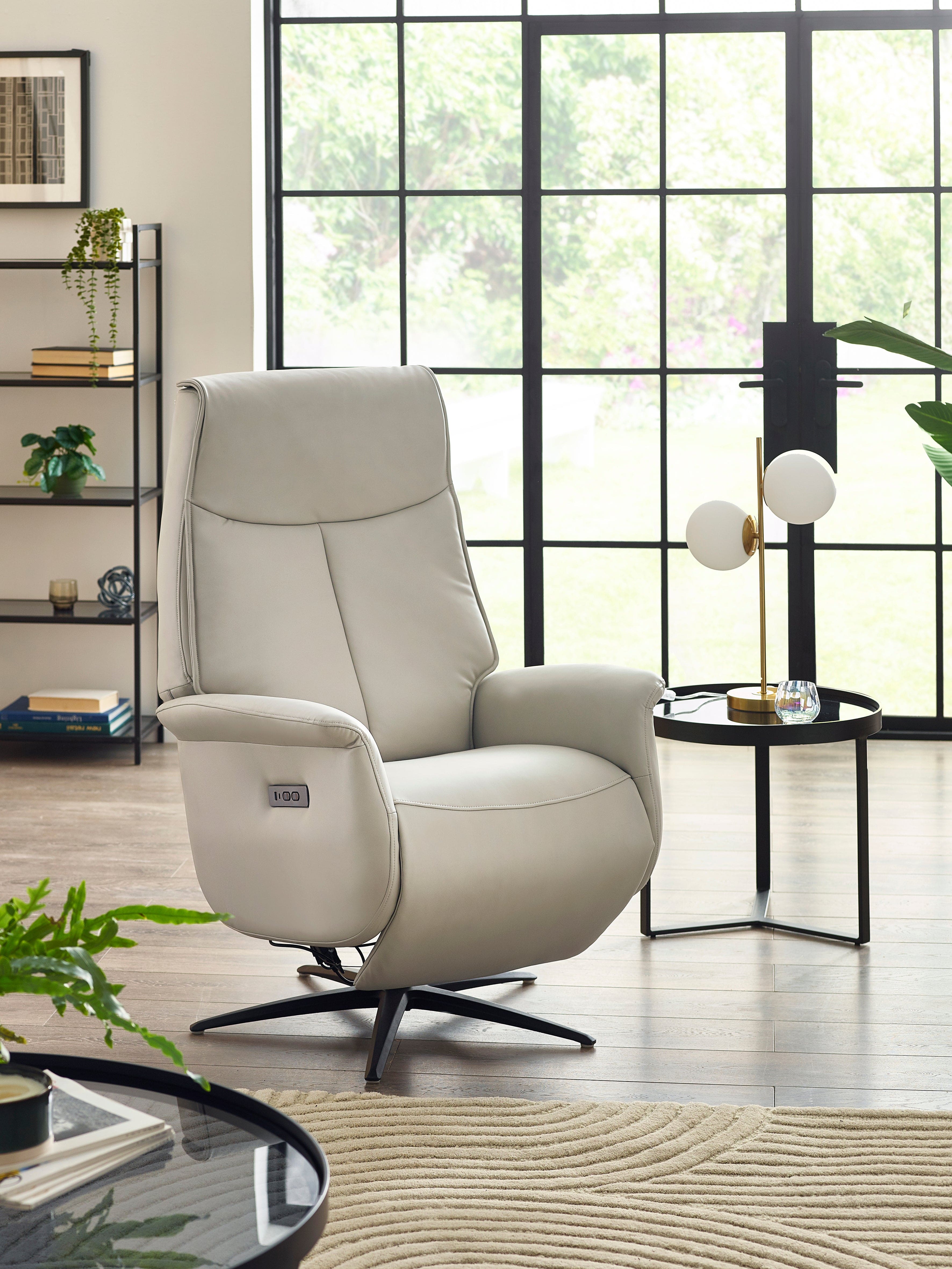 Sofia Dual Recliner - Grey – Julian Bowen, view 2