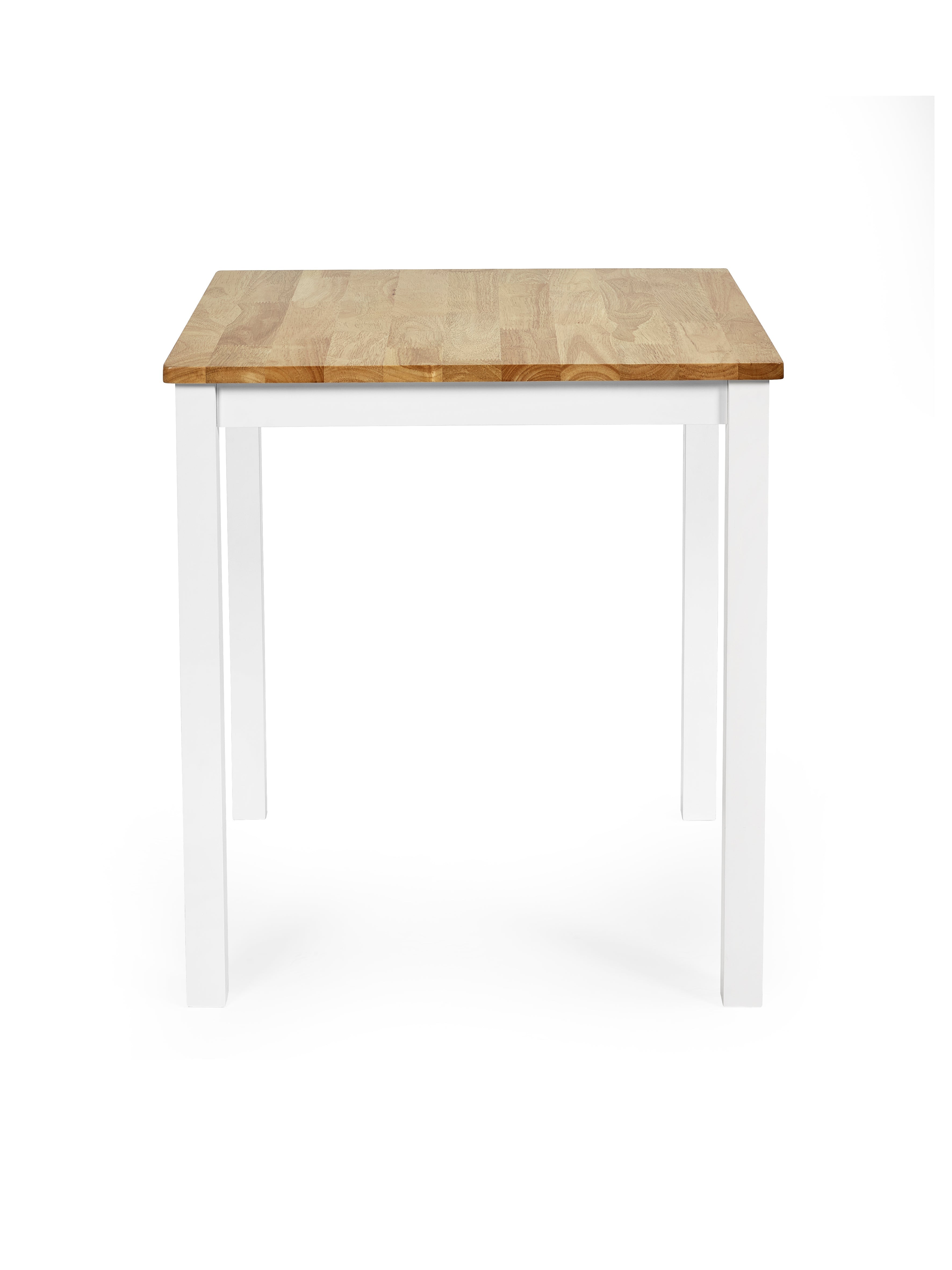 Linwood White and Oak 69cm Square Dining Table – Julian Bowen, view 3
