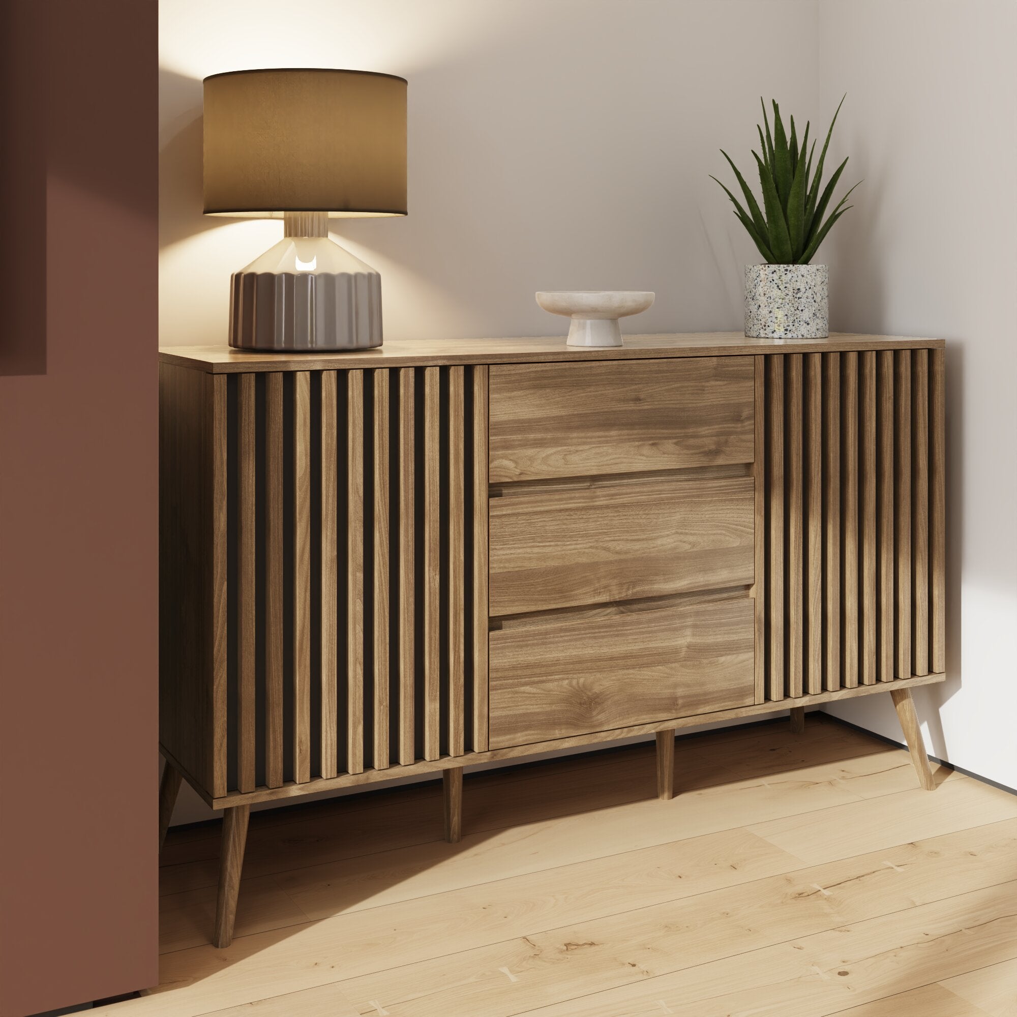 Rowan Large Sideboard Oak – GFW, view 5