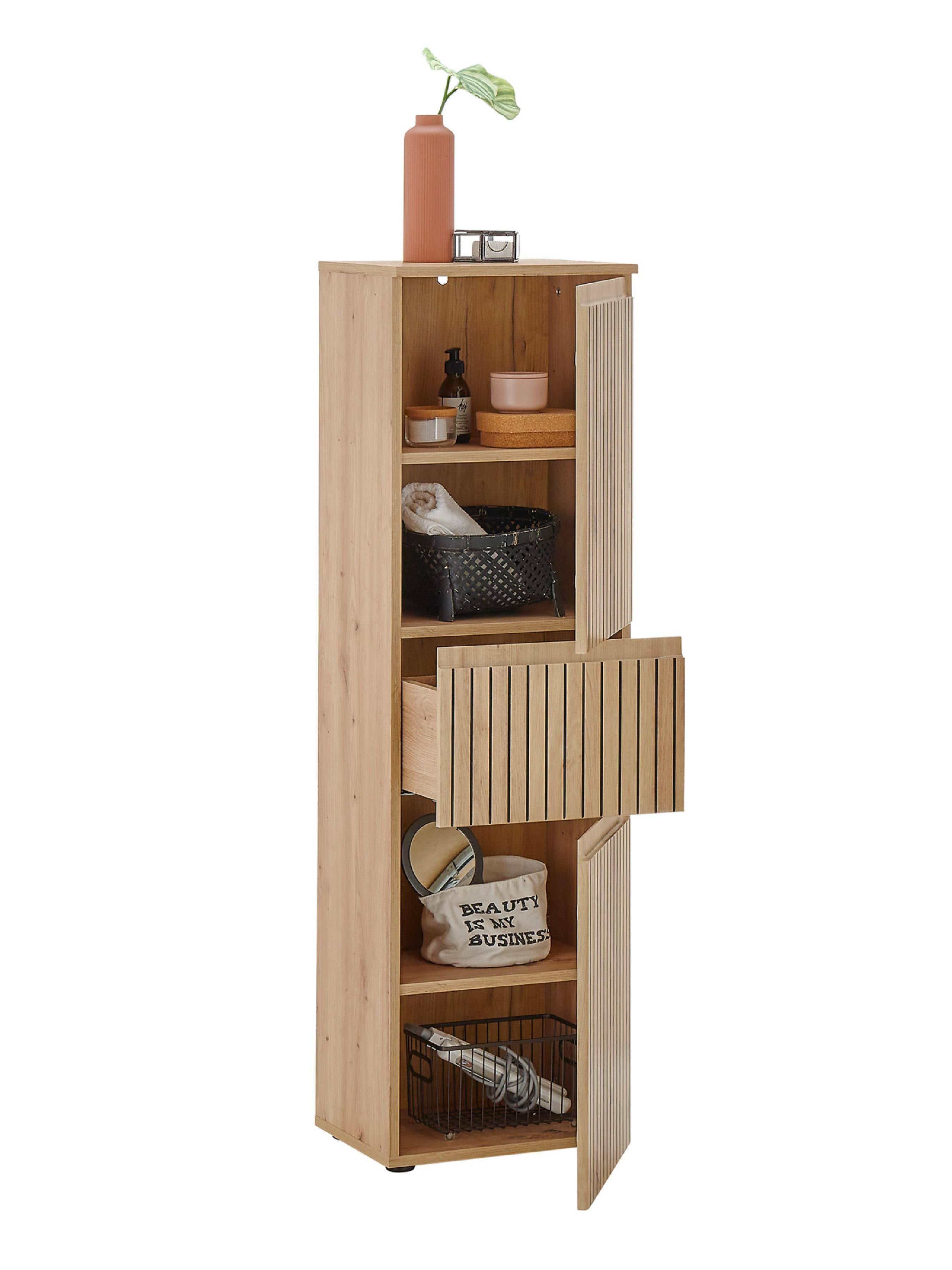 Austin 2 Door & 1 Drawer Narrow Cabinet – Julian Bowen, view 3