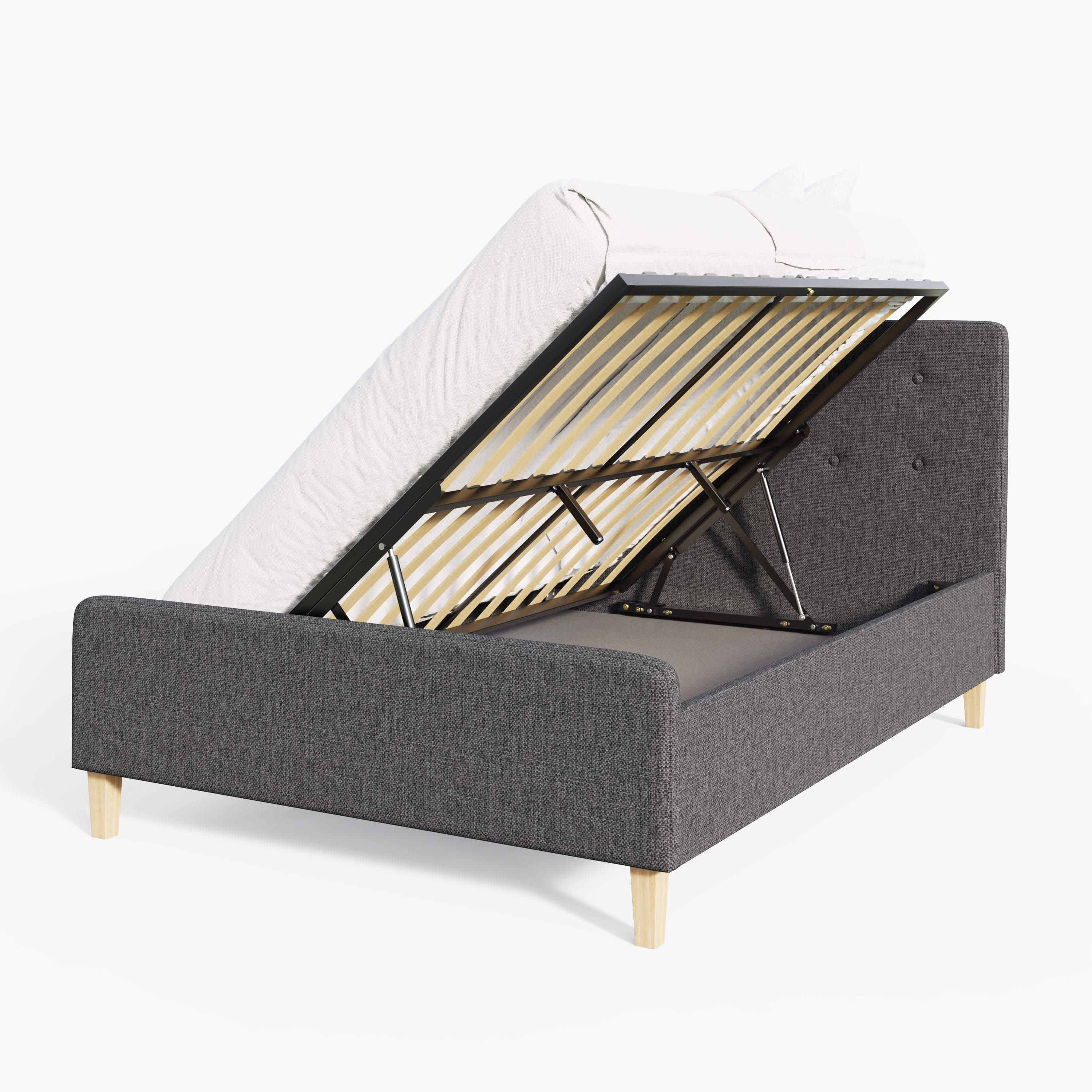 Ashbourne Ottoman Bed Dark Grey – GFW, view 24