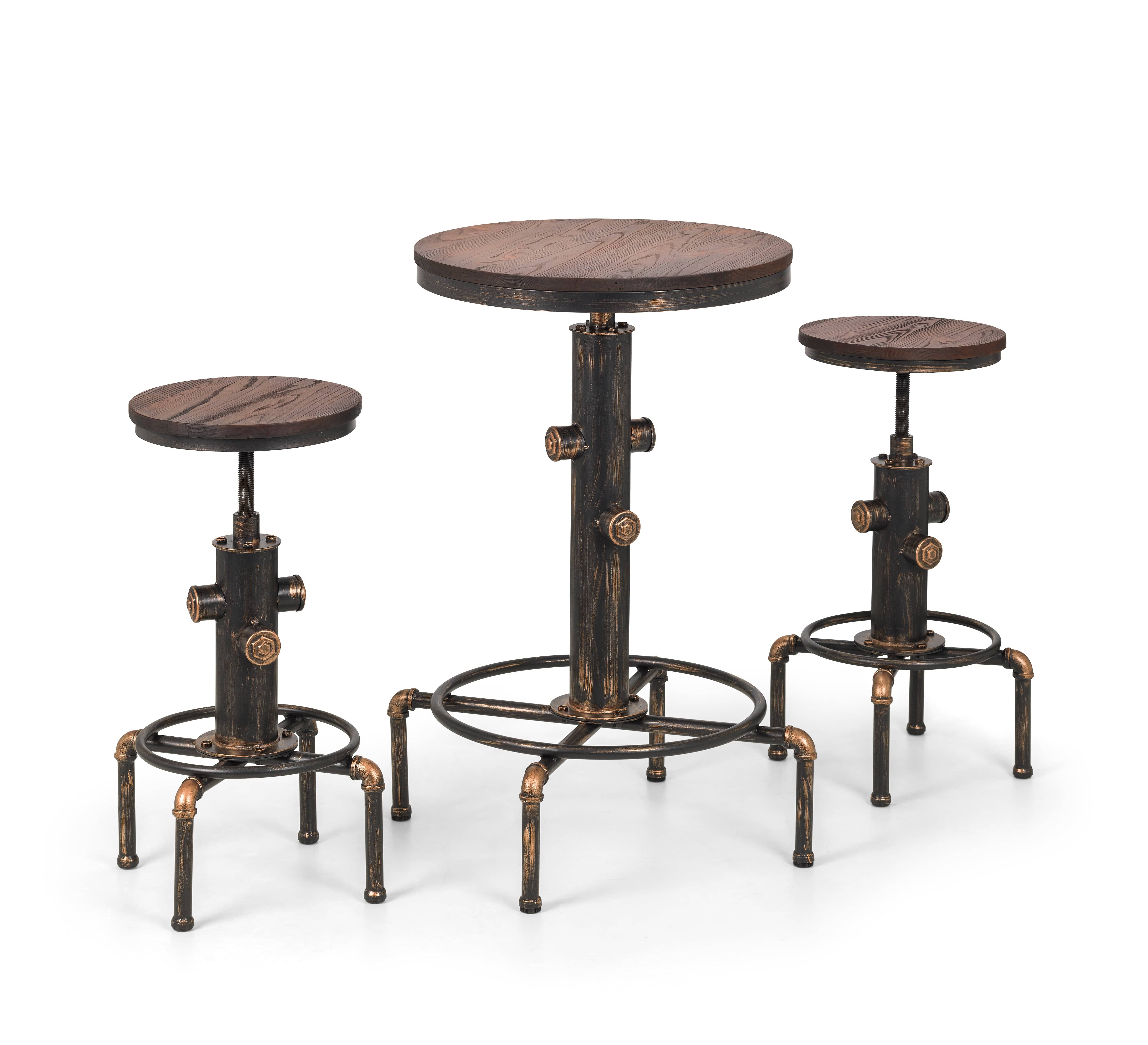 Rockport Pipework Bar Table – Julian Bowen, view 2
