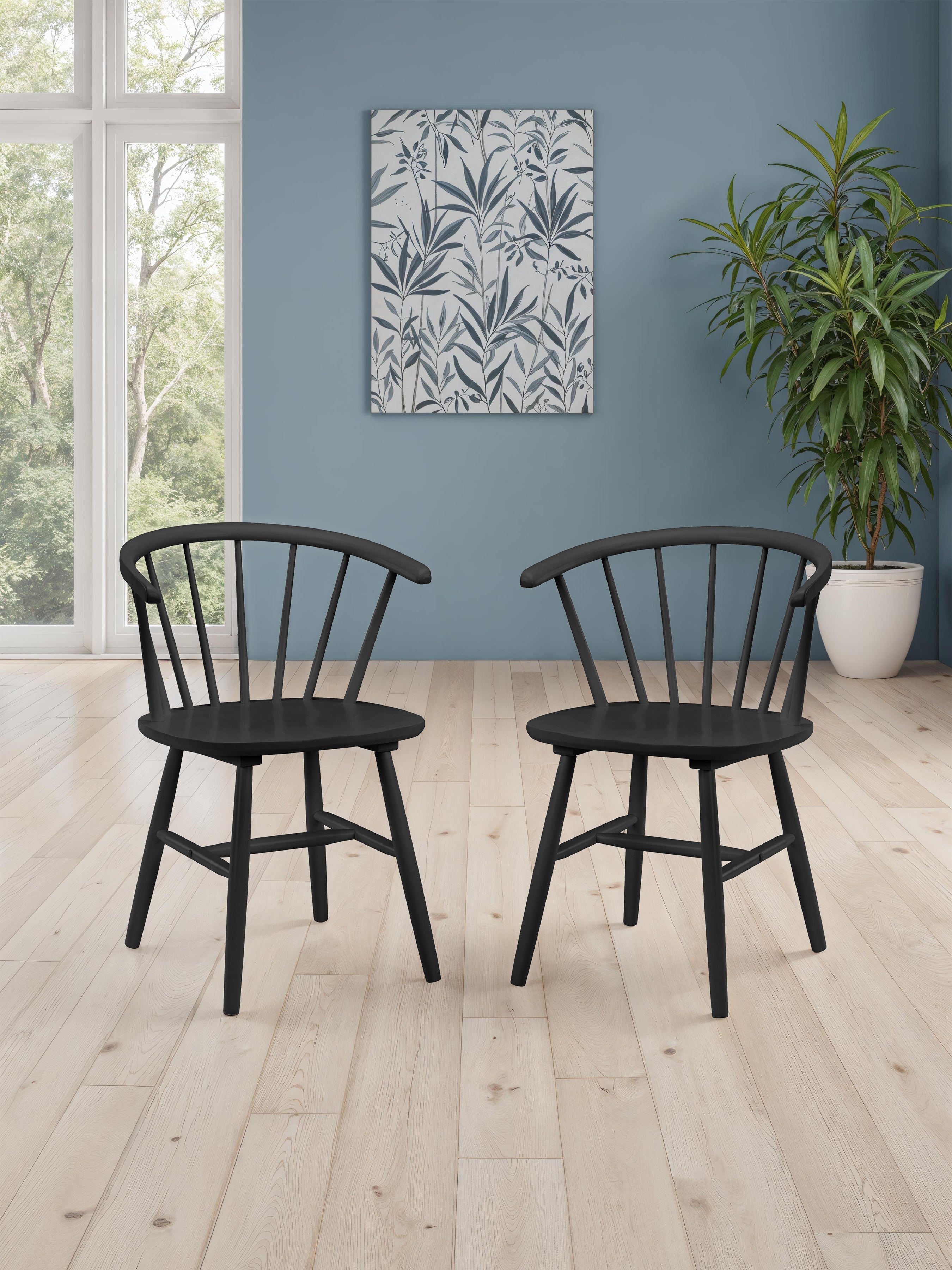 Modena Dining Chairs - Black (Set Of 2) – Julian Bowen, view 2