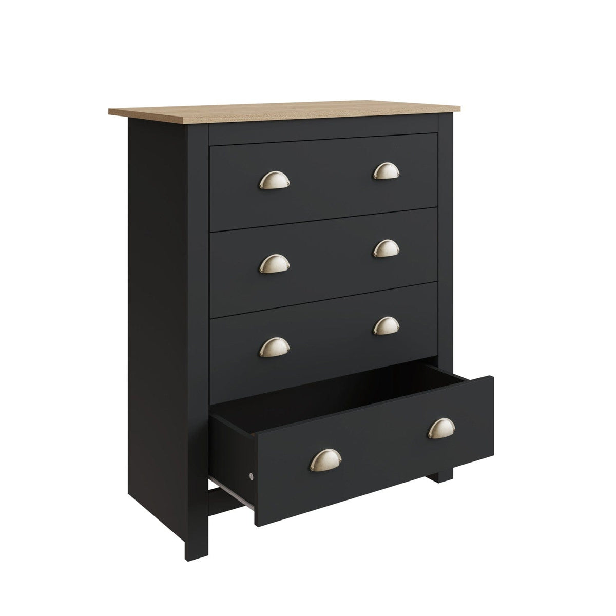 Lancaster 4 Piece Bedroom Set Black – GFW, view 9