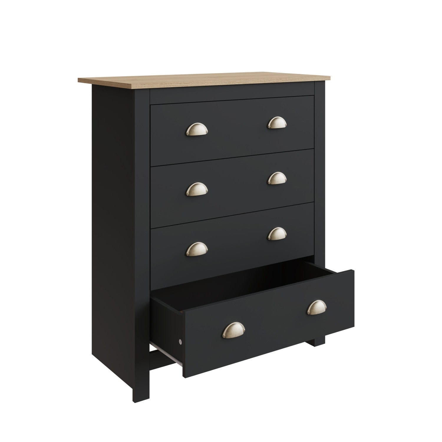 Lancaster 4 Piece Bedroom Set Black – GFW, view 9