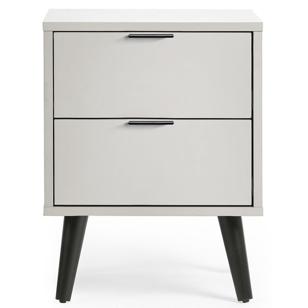 Alba 2 Drawer Bedside - Silk Grey – Julian Bowen