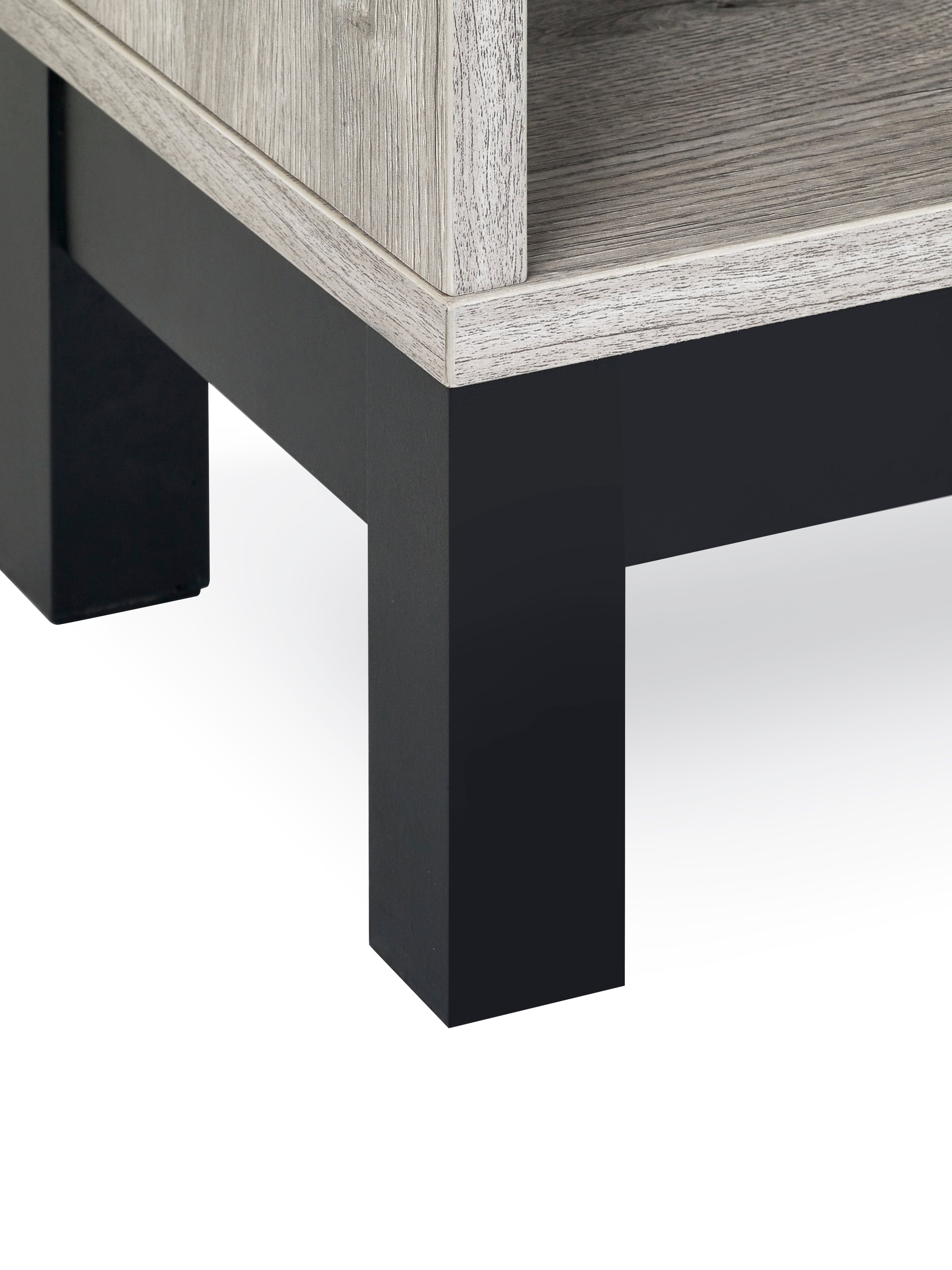Bali 1 Drawer Bedside - Grey Oak – Julian Bowen, view 5