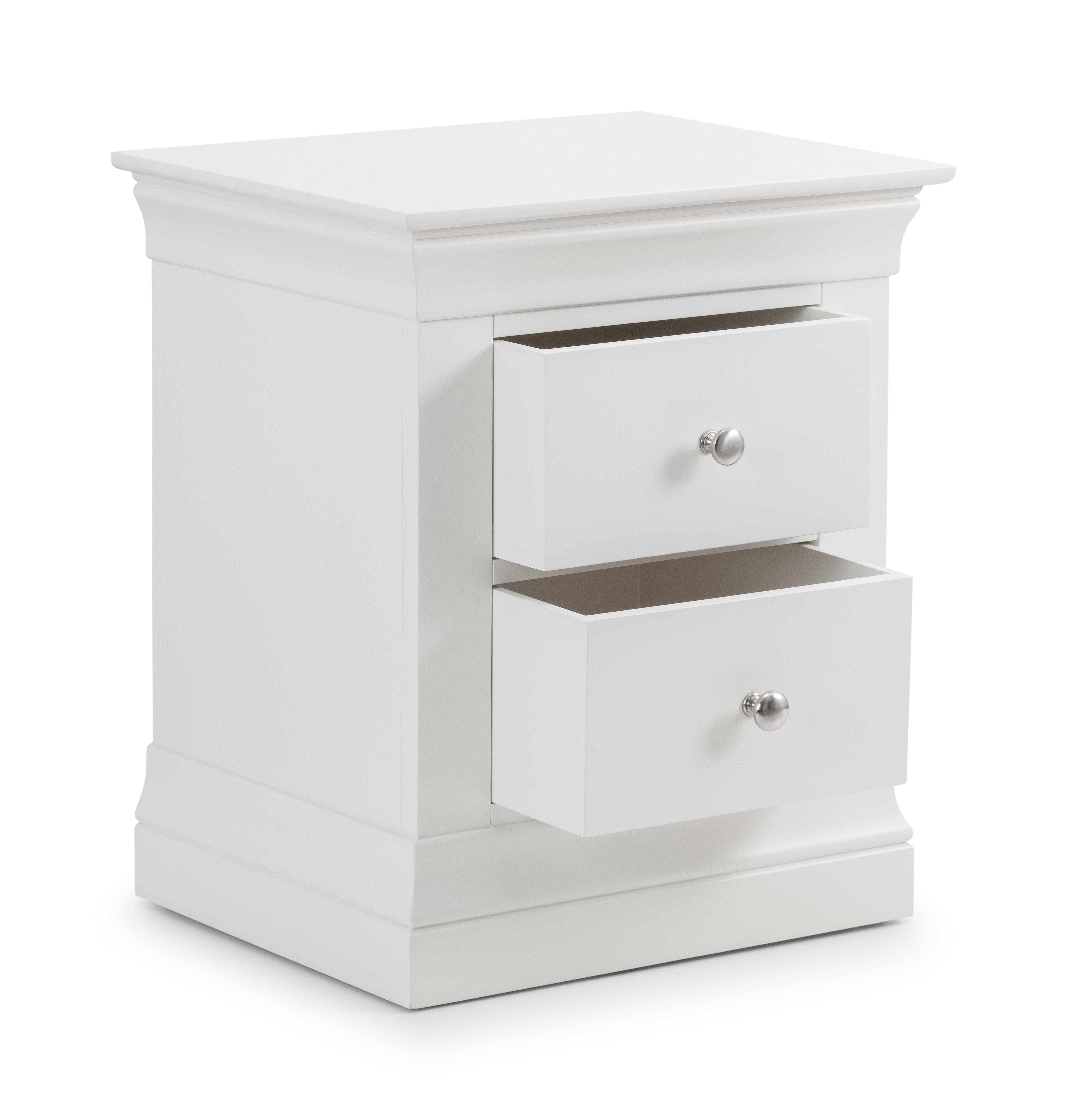 Clermont 2 Drawer Bedside Cabinet – Julian Bowen, view 3
