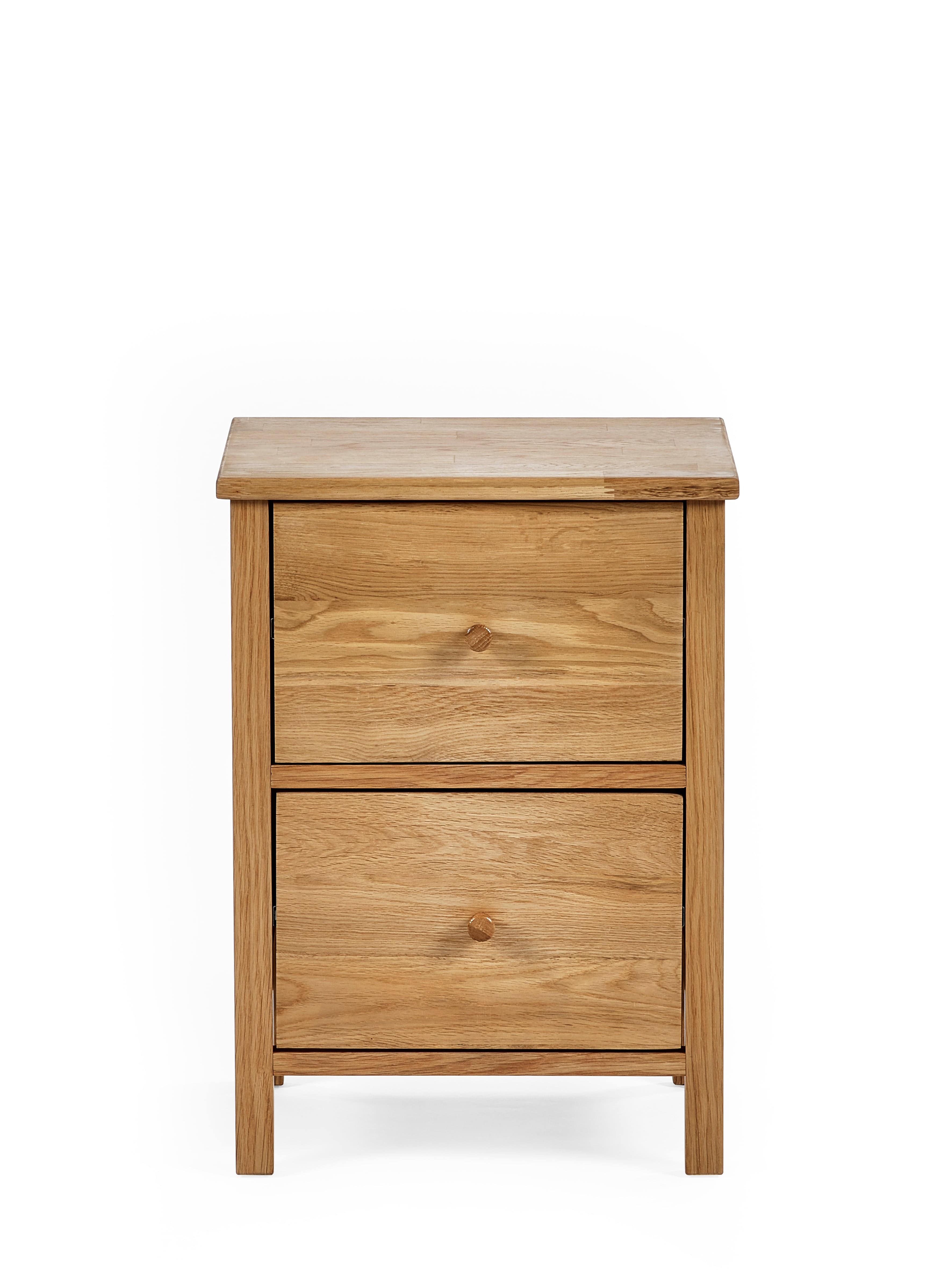 Coxmoor 2 Drawer Bedside - Oak – Julian Bowen, view 4
