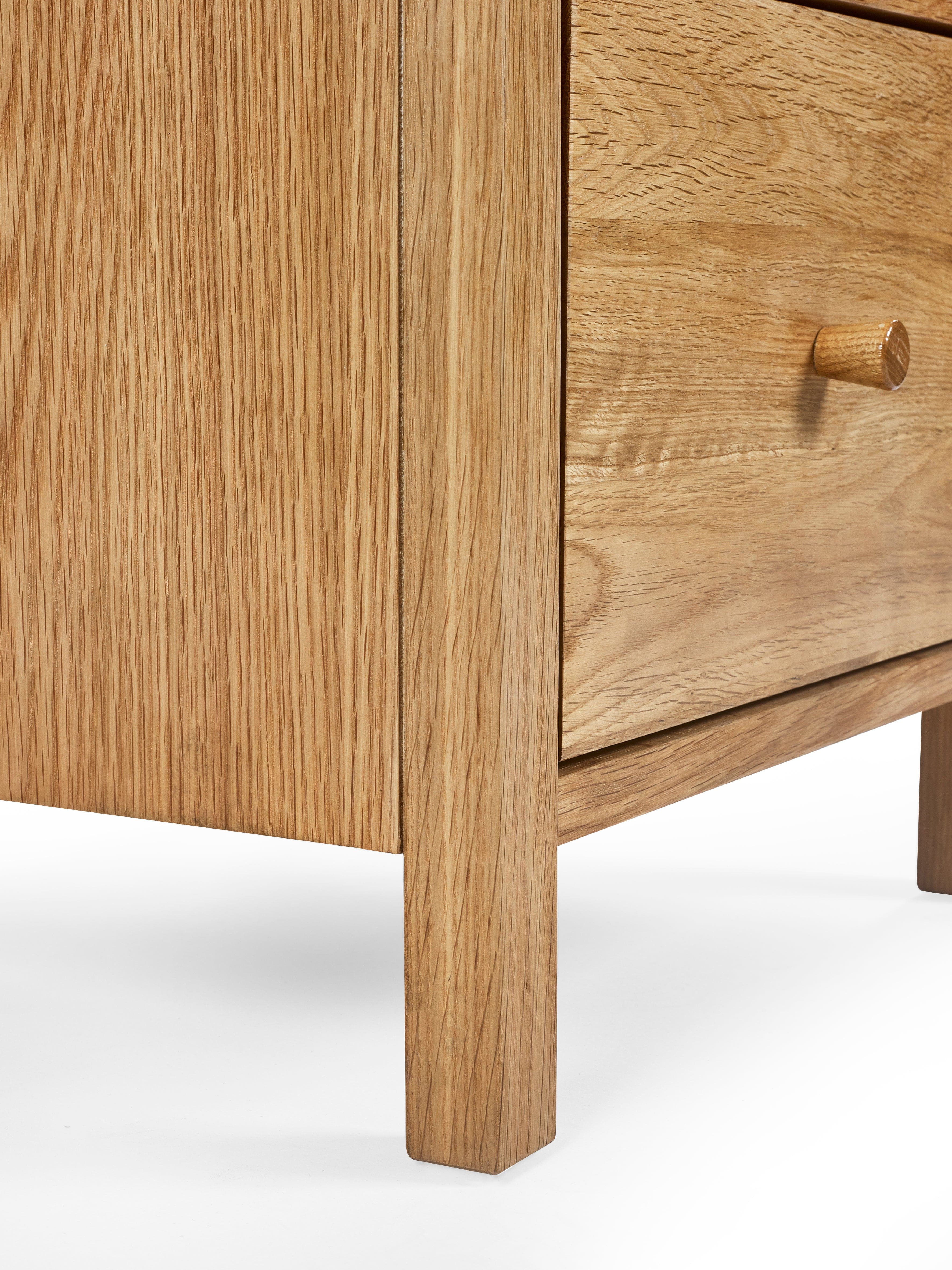 Coxmoor 2 Drawer Bedside - Oak – Julian Bowen, view 7