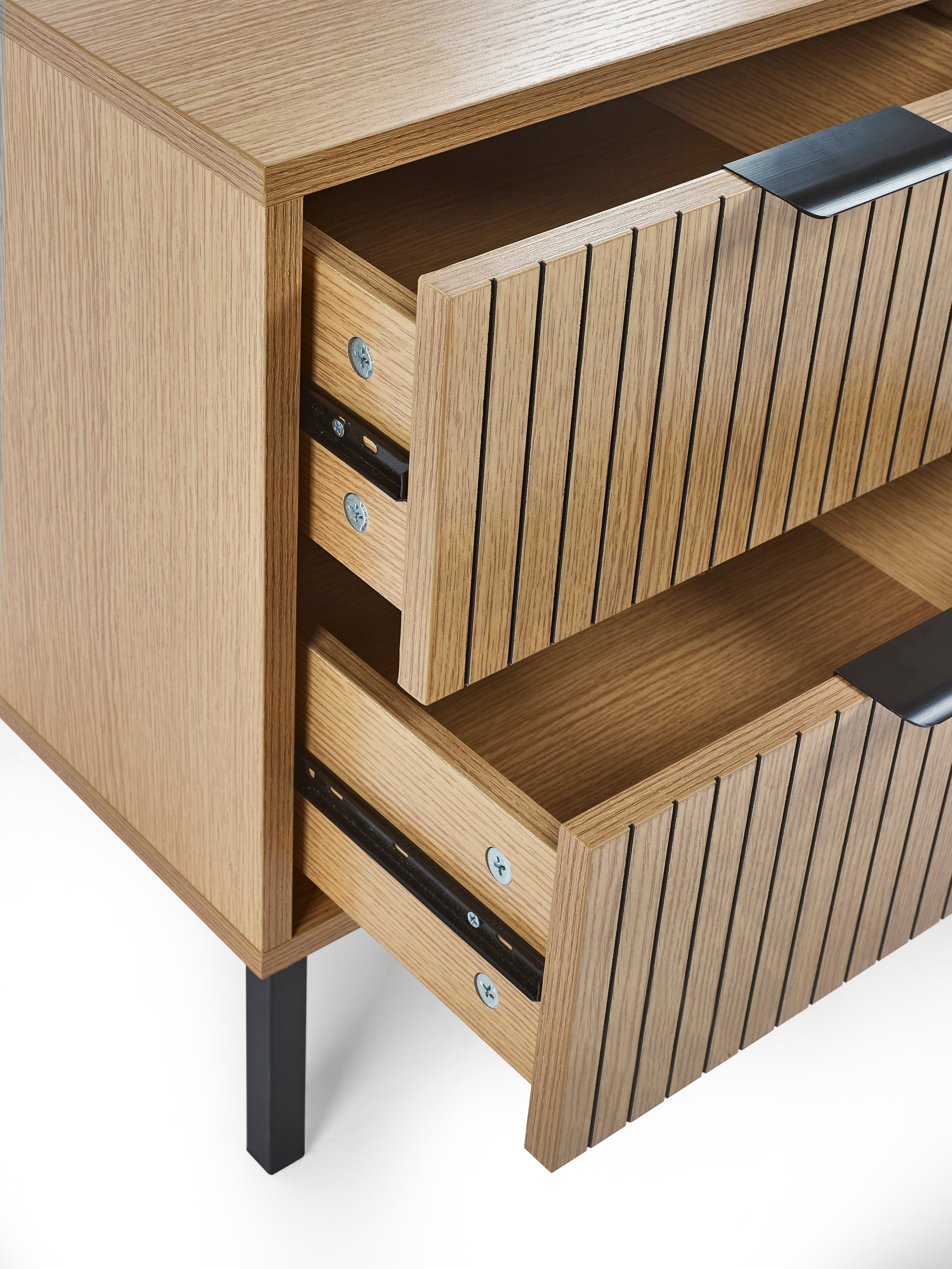 Sia 2 Drawer Bedside – Julian Bowen, view 7