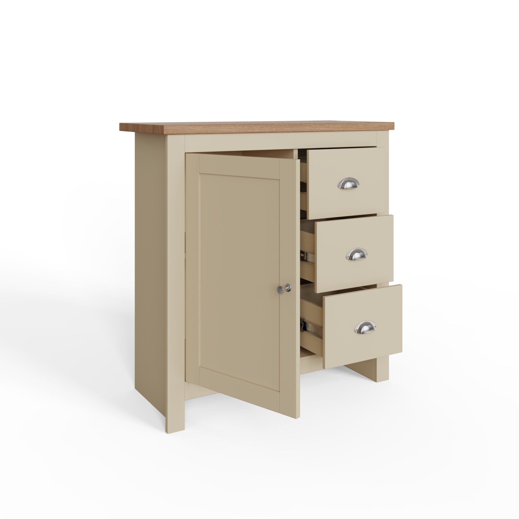 Lancaster Multi Unit – Cream & Oak