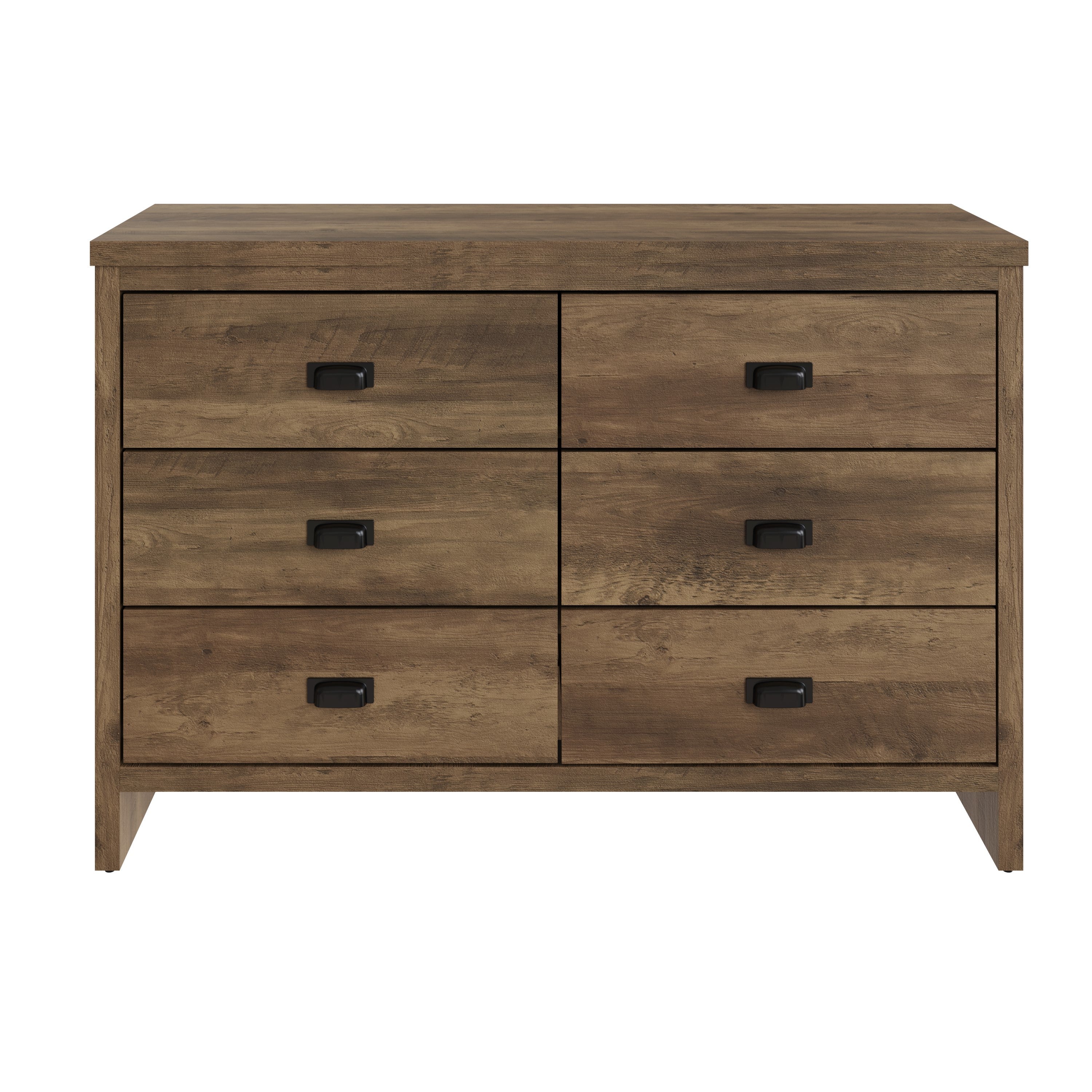 Boston 3+3 Drawer Chest Knotty Oak – GFW, view 5
