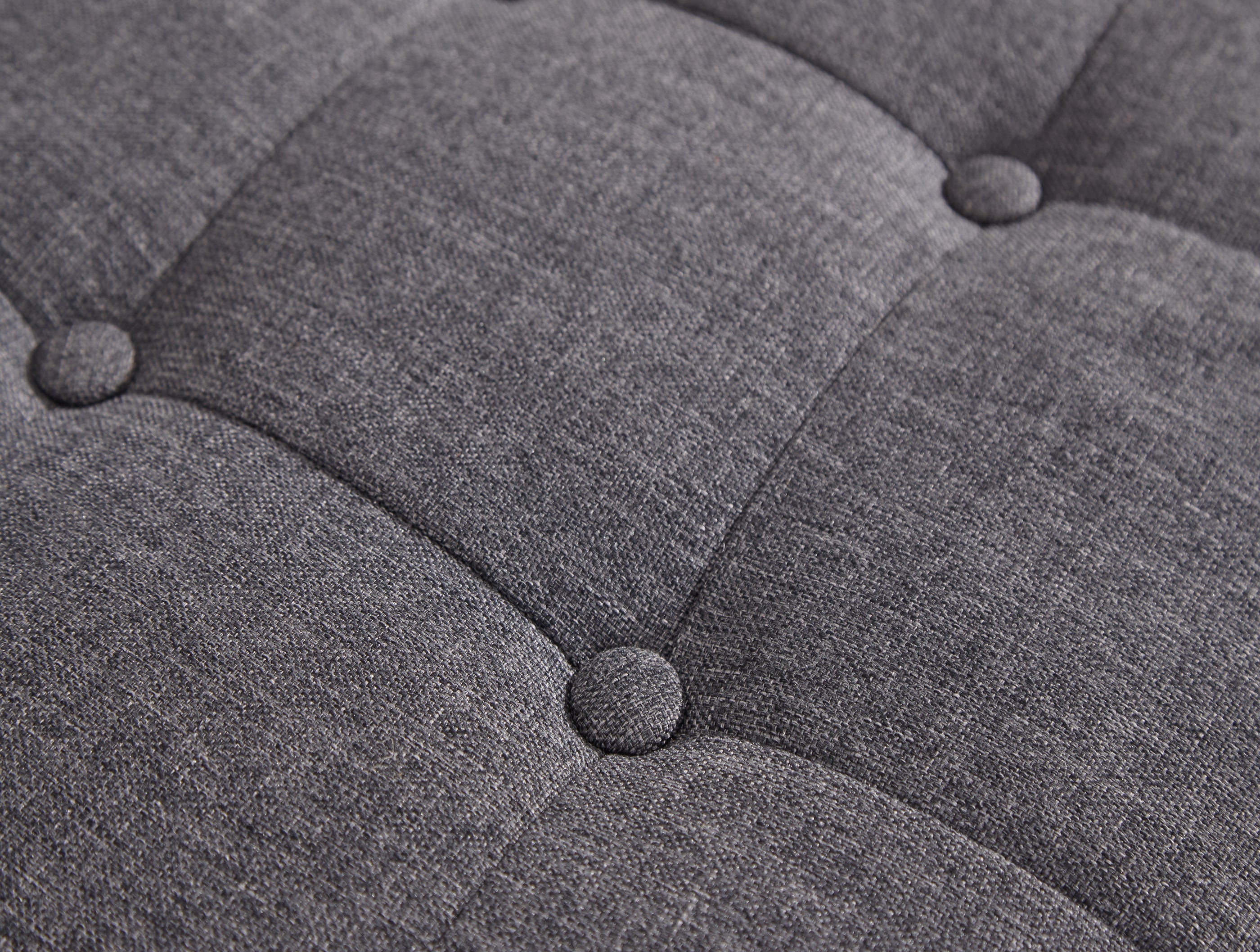Verona Ottoman Bench Charcoal Grey Fabric – GFW, view 8