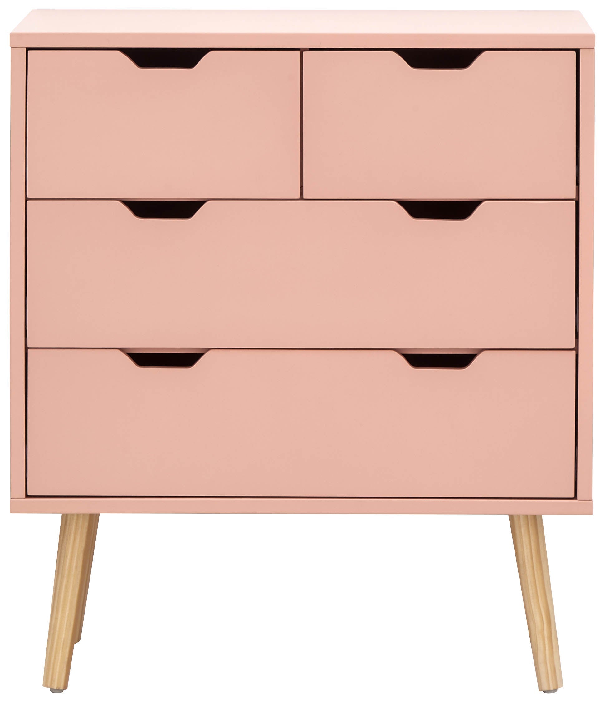 Nyborg 2+2 Drawer Chest – Coral Pink