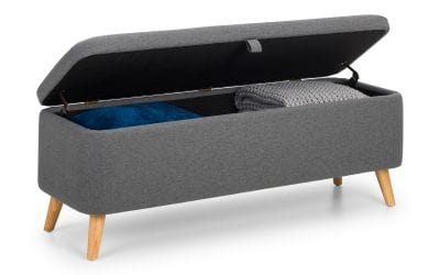 Astrid Blanket Box - Grey – Julian Bowen, view 2