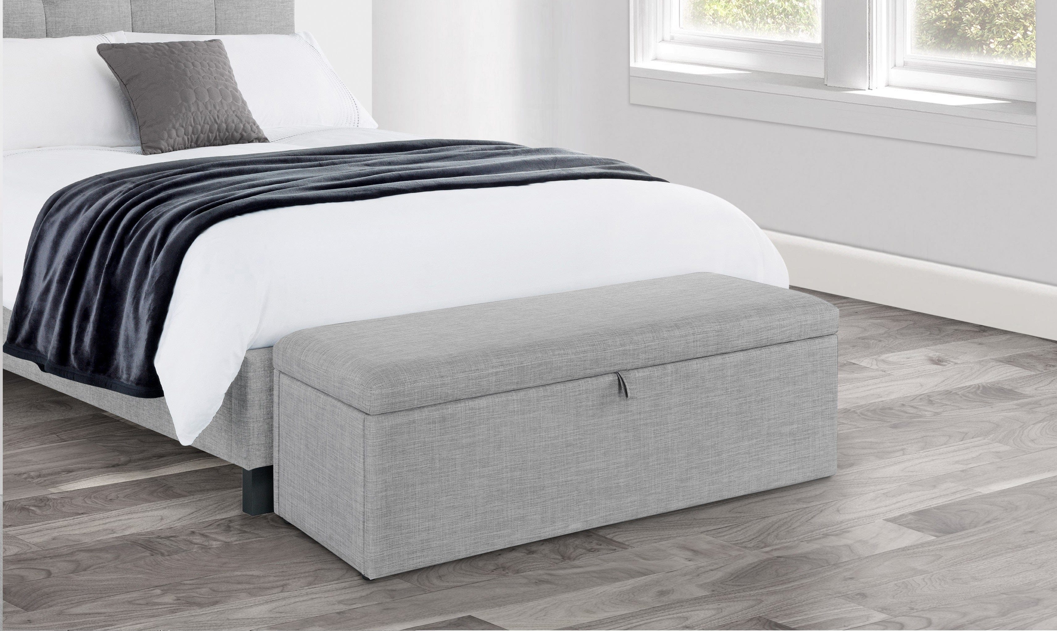 Sorrento Blanket Box Light Grey – Julian Bowen, view 3