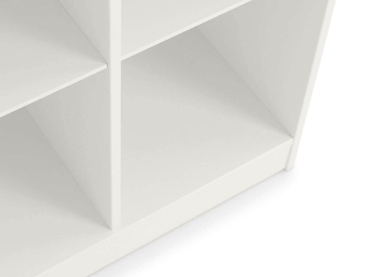 Julian Bowen BOOKCASE Pluto Cube Bookcase Stone White Bed Kings