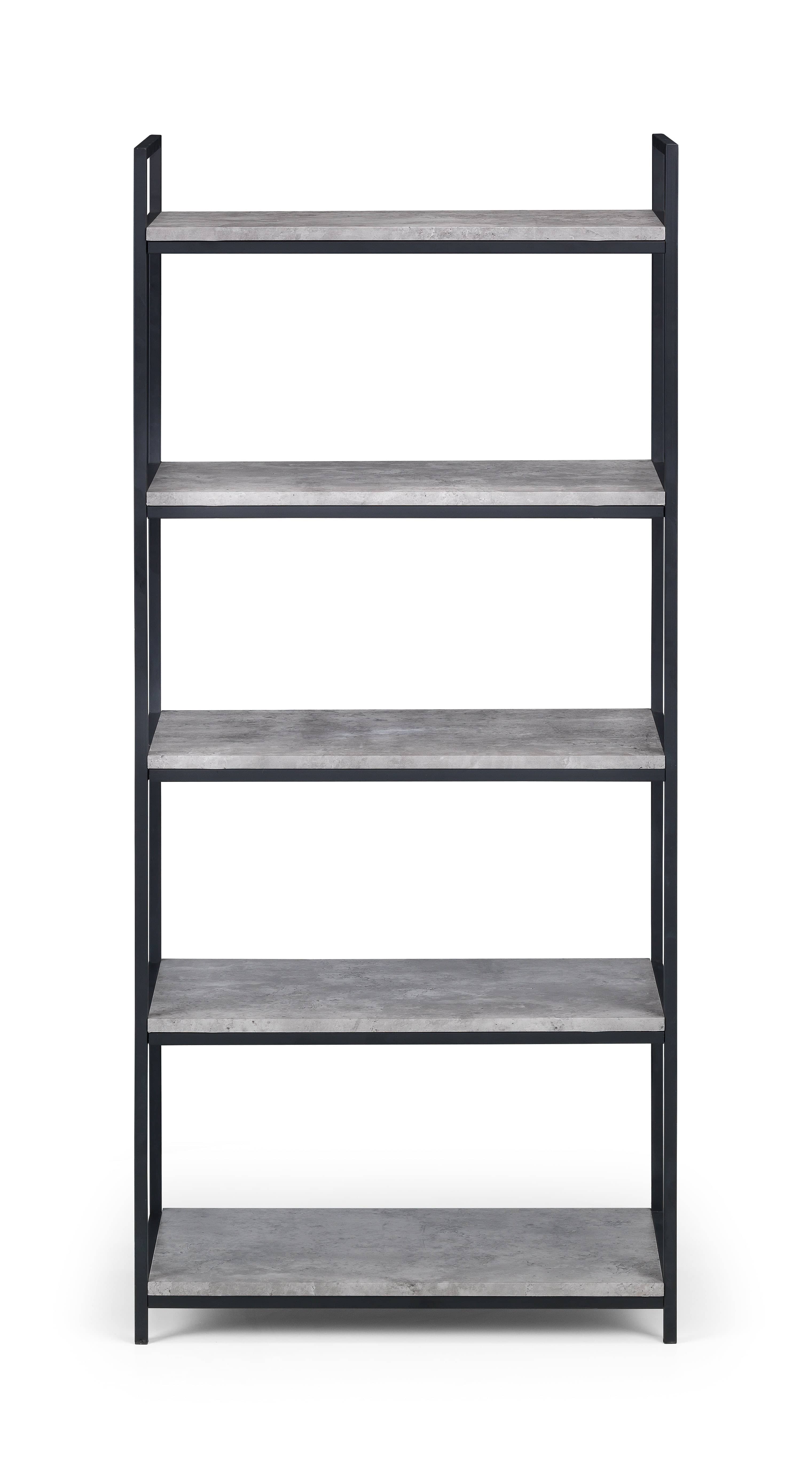 Staten Tall Concrete Bookcase – Julian Bowen, view 2