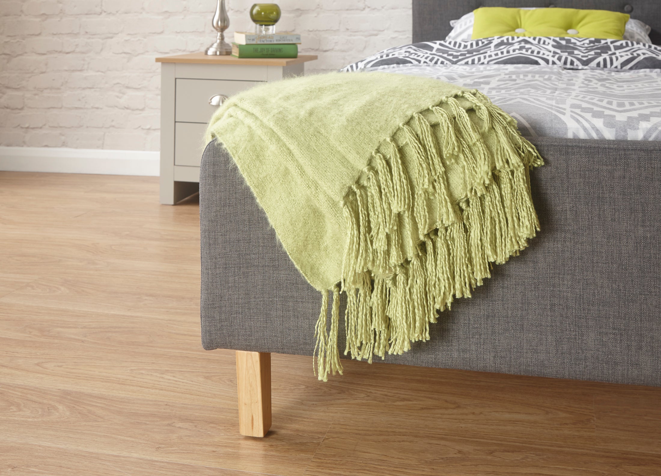 Ashbourne Fabric Upholstered Bed Grey – GFW, view 25