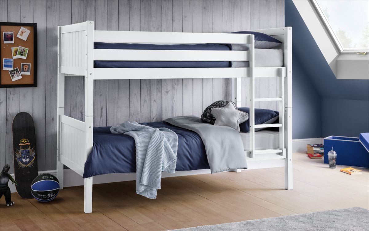 Bella Bunk Bed - White – Julian Bowen, view 2