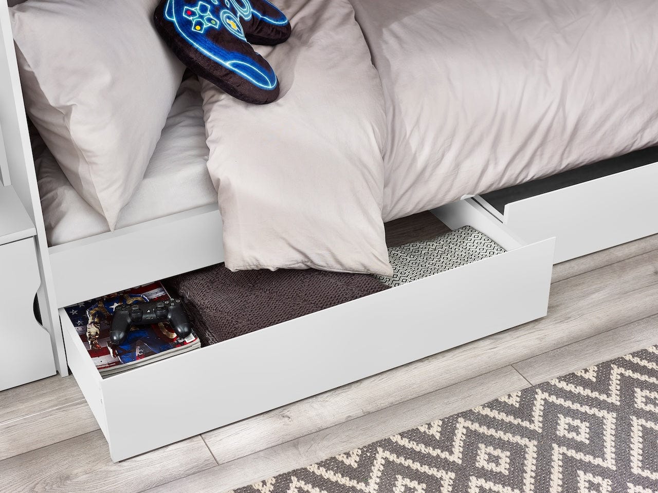 Camelot Staircase Bunk All White – Julian Bowen, view 5