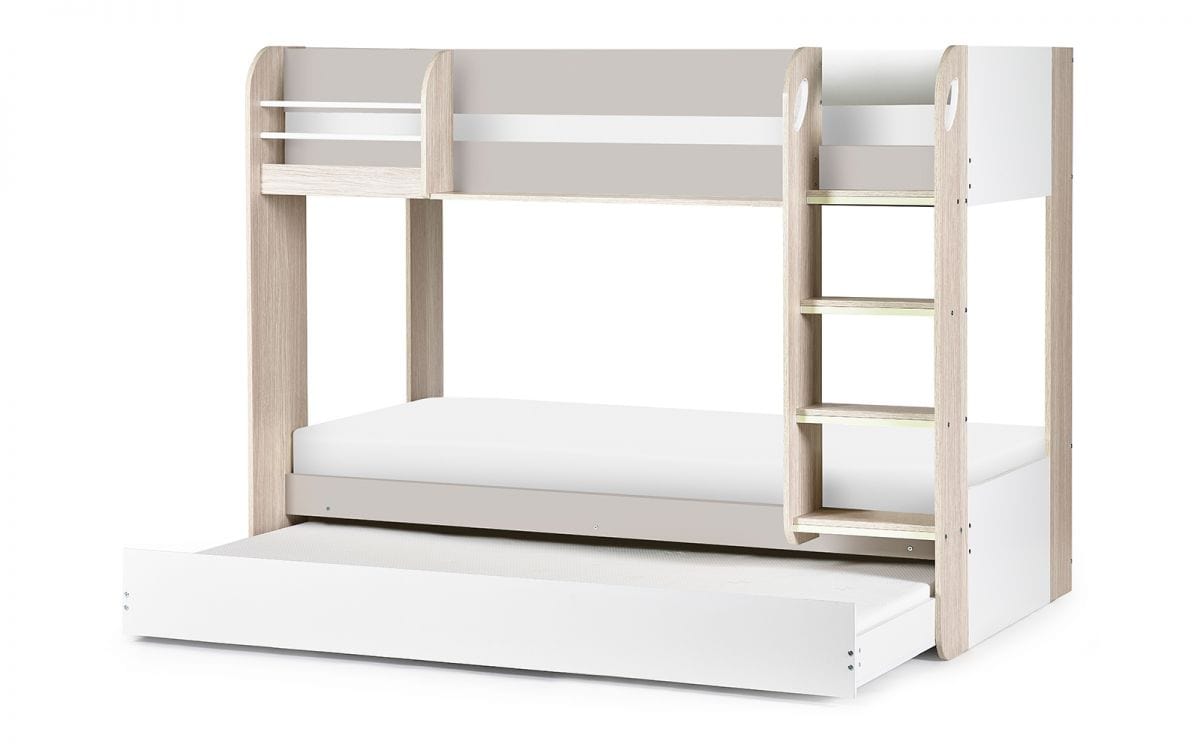 Mars Bunk & Underbed Bunk Bed Taupe – Julian Bowen