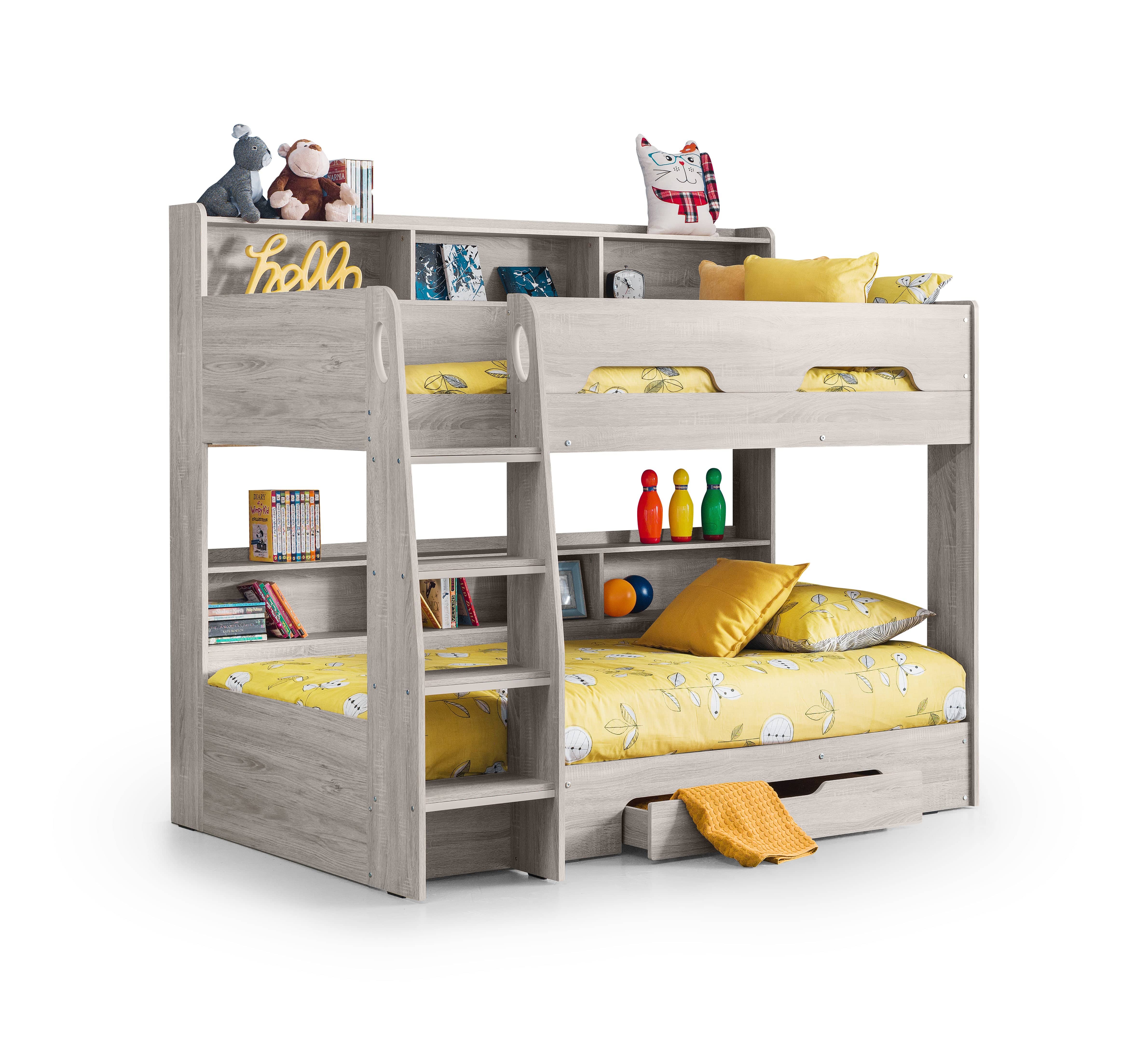 Orion Bunk Bed - Grey Oak – Julian Bowen