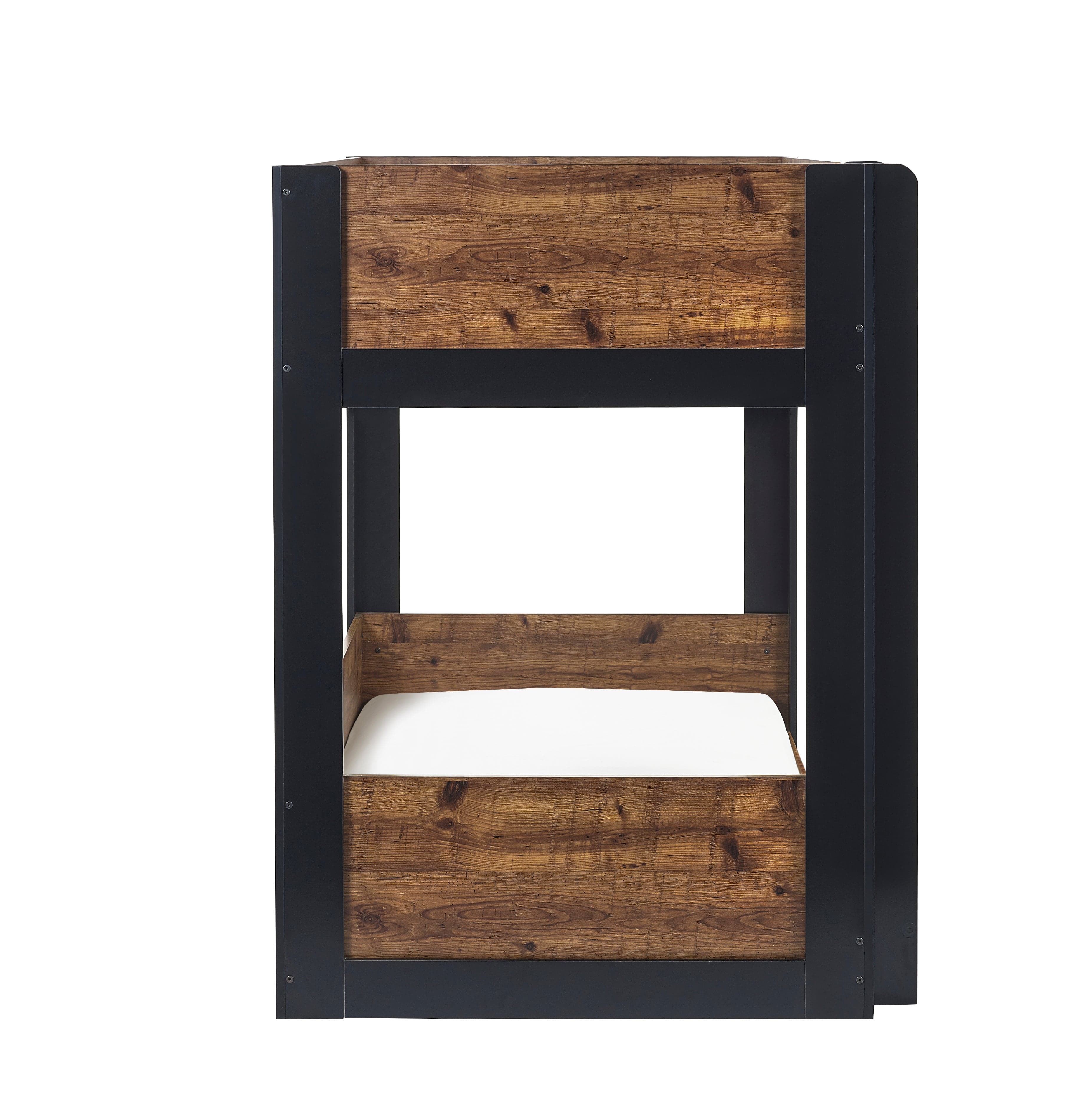 Solomon Bunk Bed - Rustic And Black – Julian Bowen, view 4