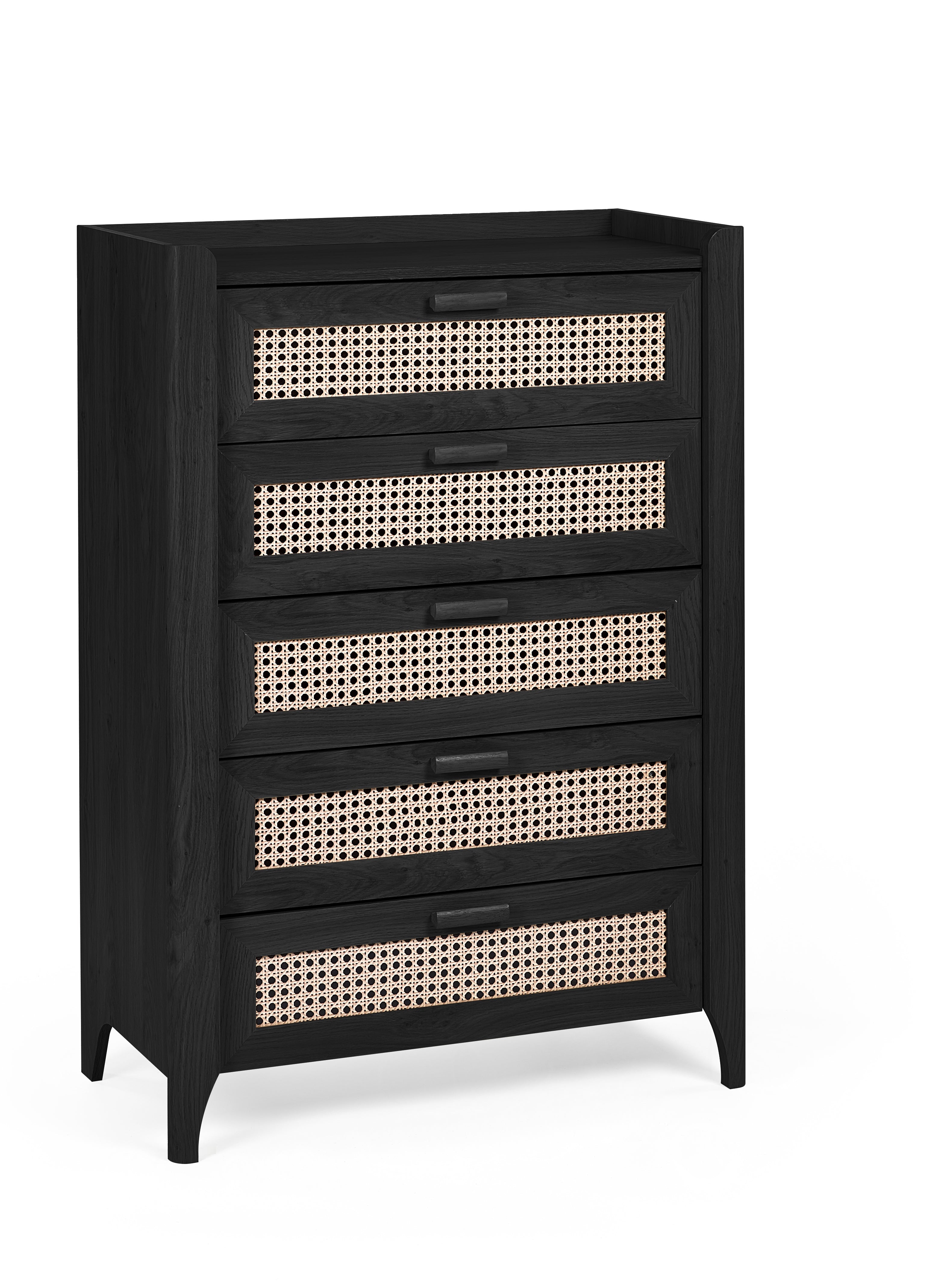 Sydney 5 Drawer Chest - Black Ash – Julian Bowen