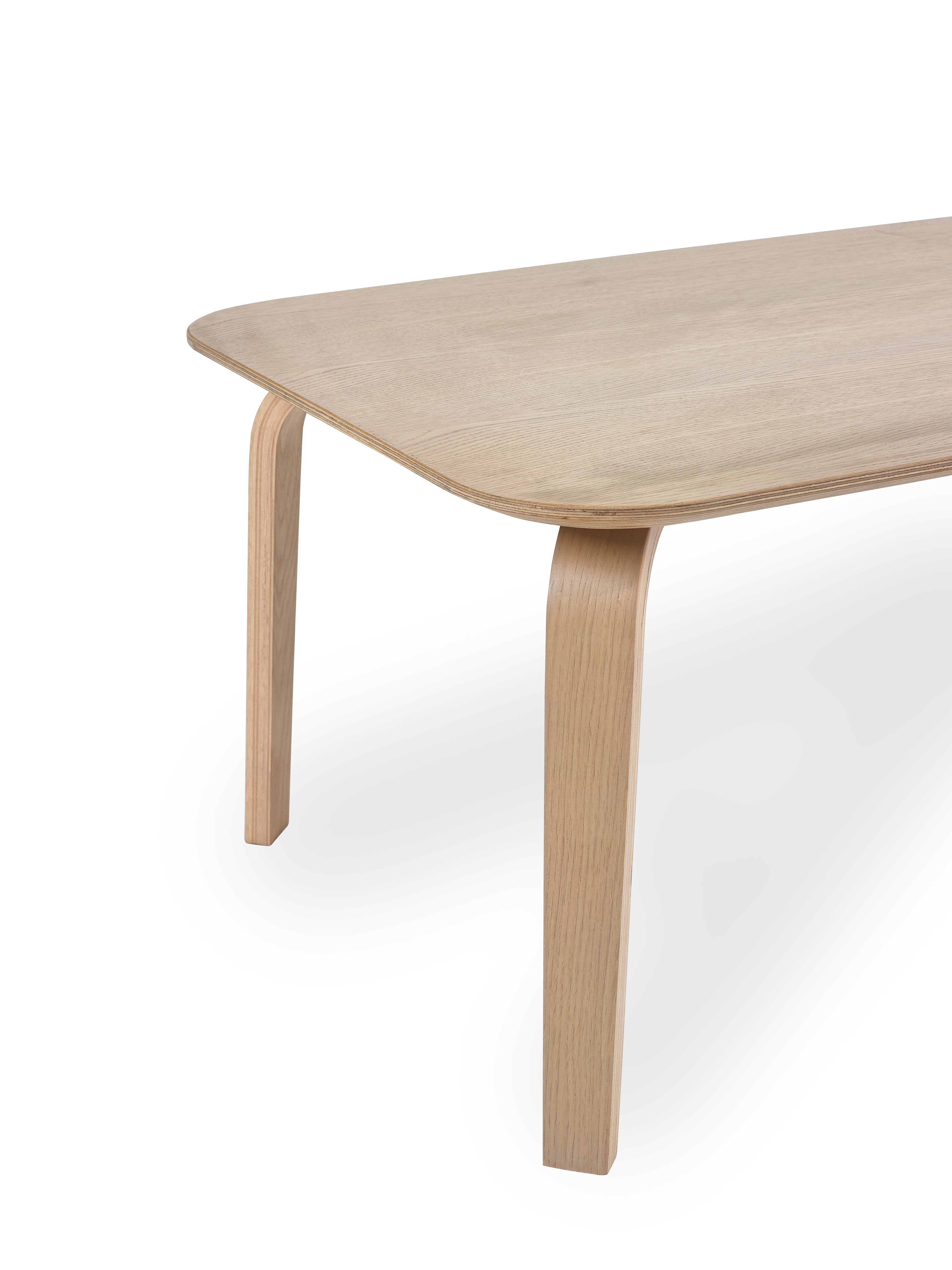Kaito Oak Curved Leg Bench – Julian Bowen, view 4