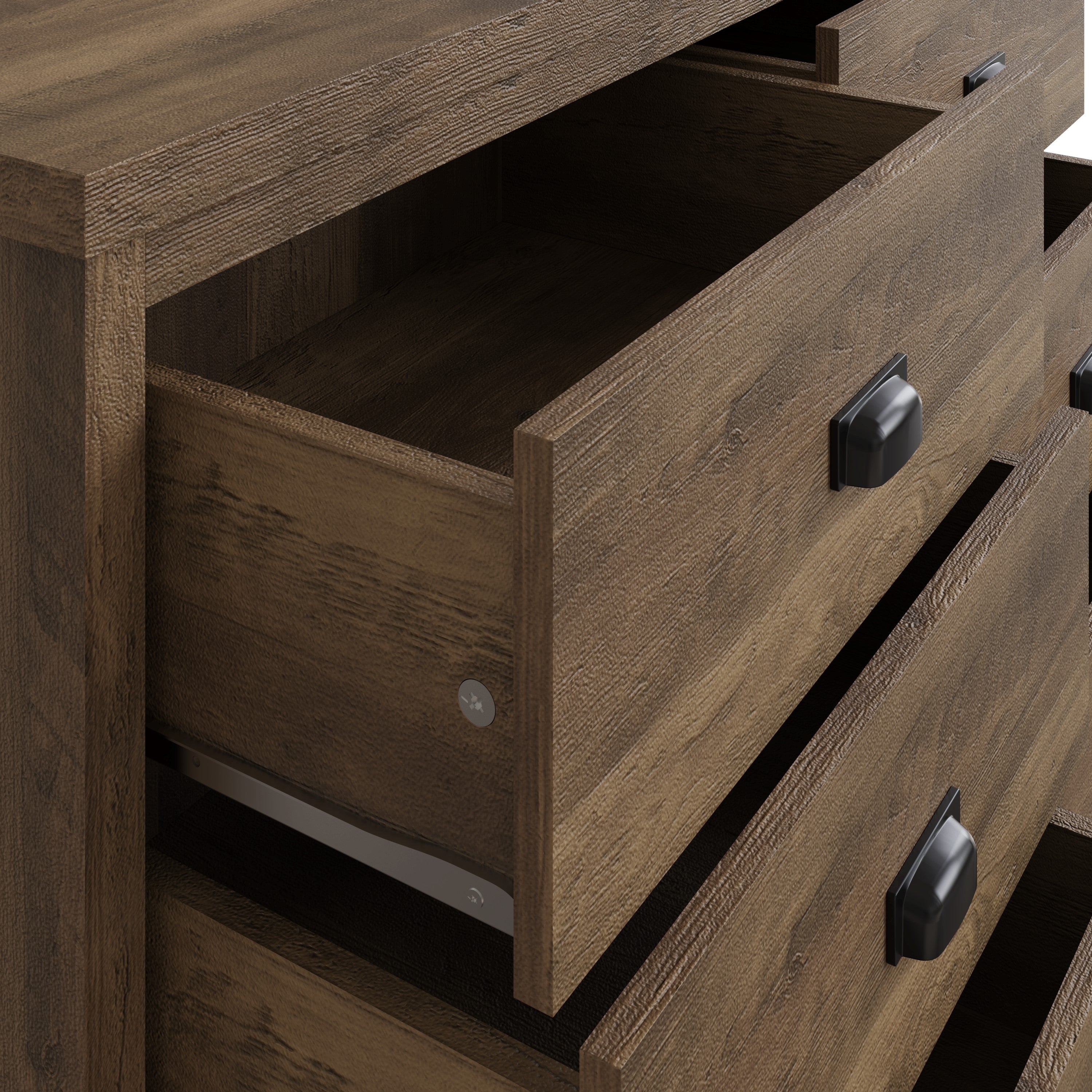 Boston 3+3 Drawer Chest Knotty Oak – GFW, view 3