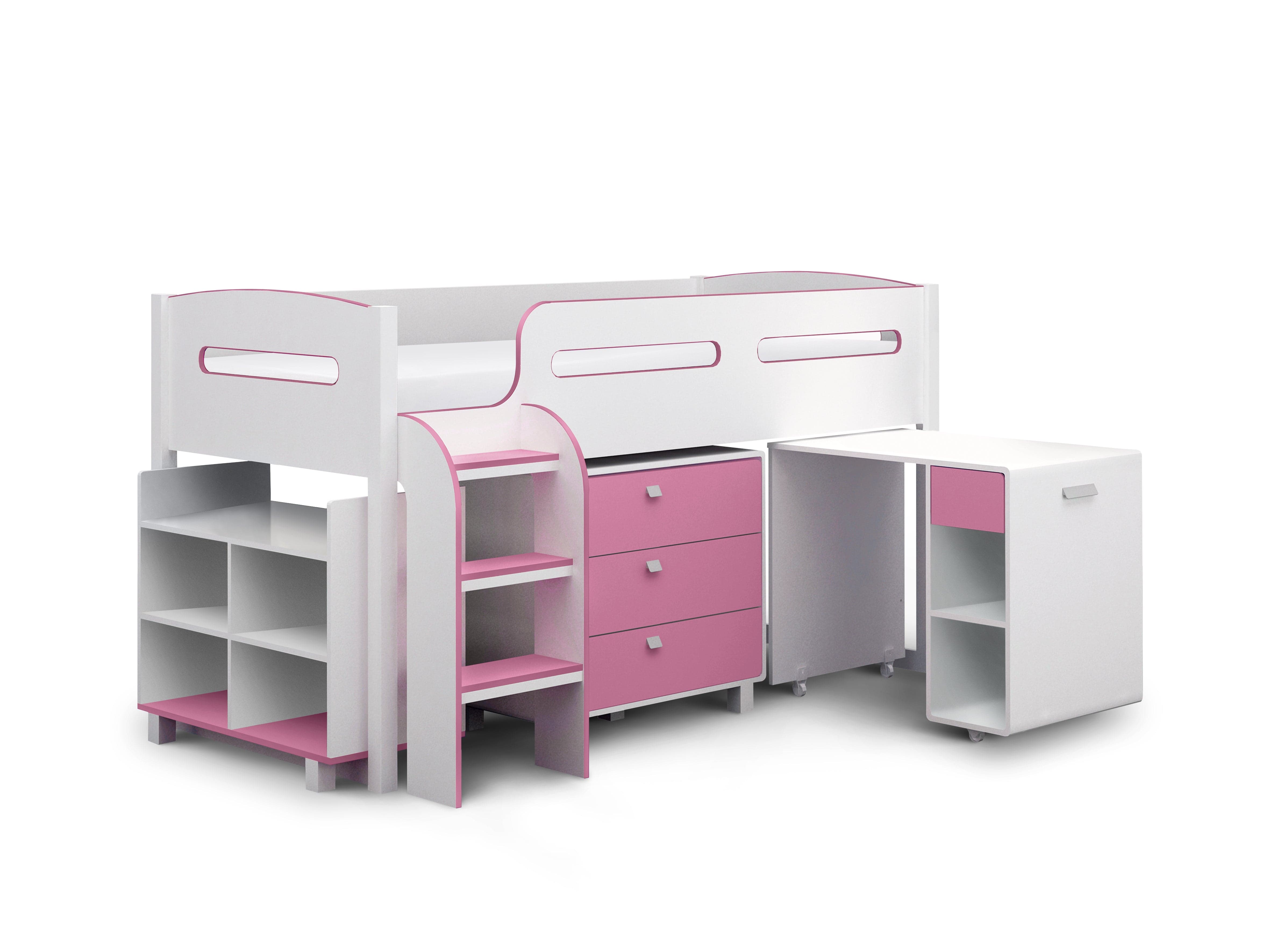 Kimbo Pink Cabin Bed – Julian Bowen, view 3