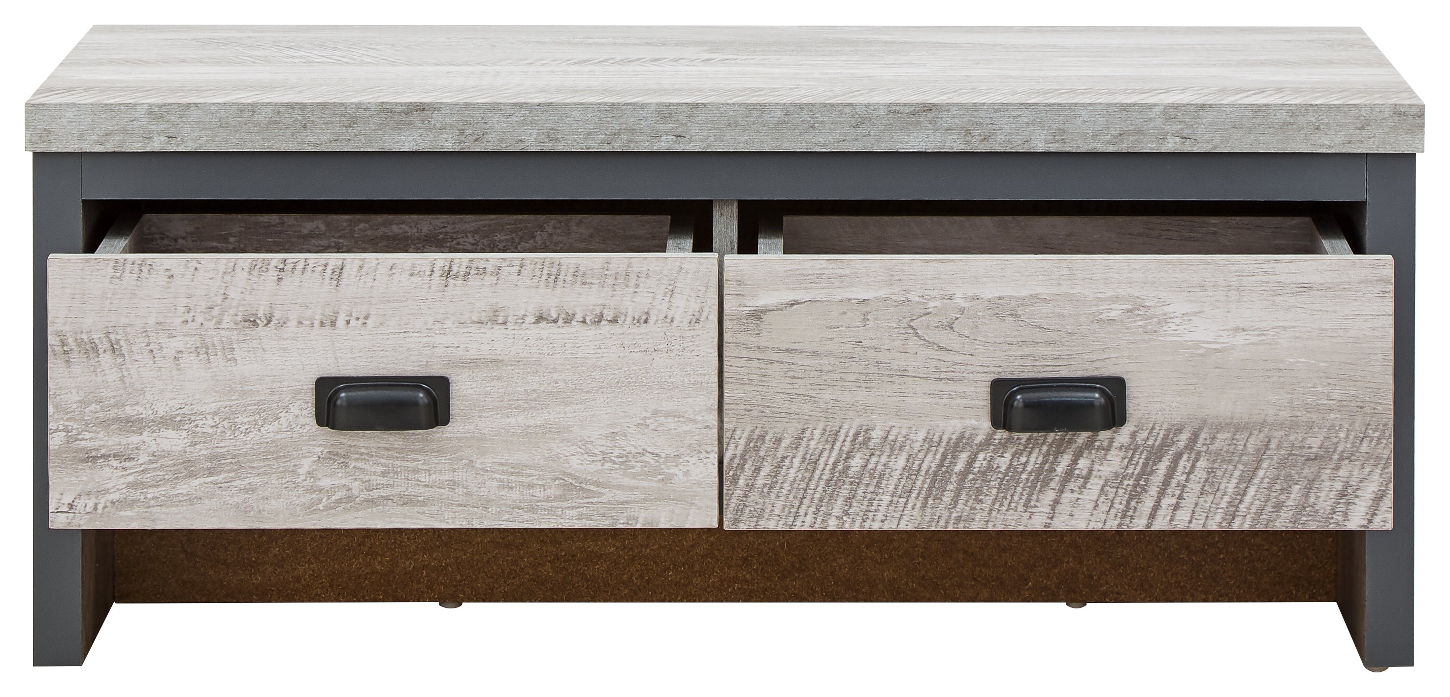 Boston 2 Drawer Coffee Table Grey – GFW, view 8
