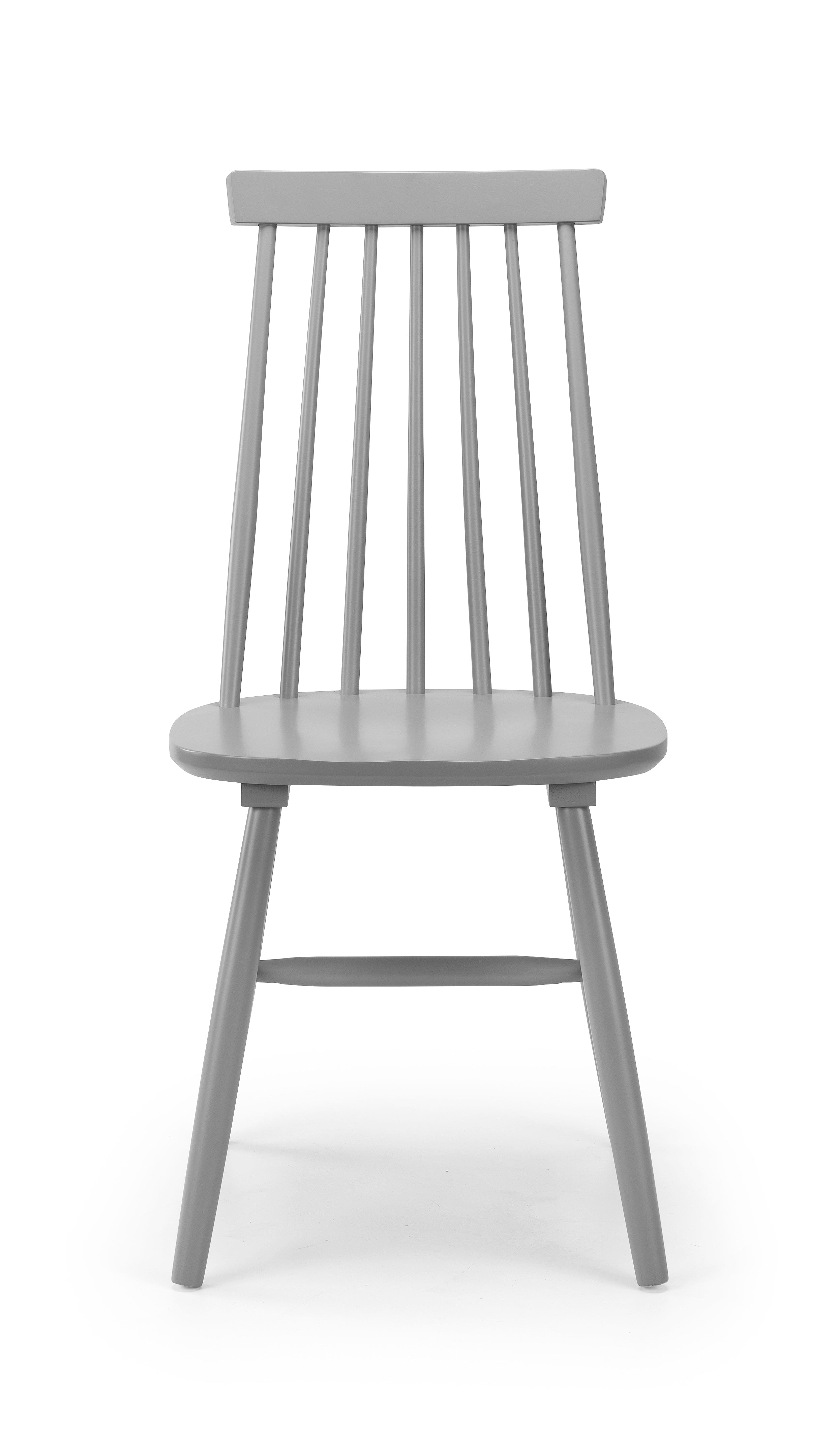 Alassio Spindle Back Dining Chairs - Grey (Set of 2) – Julian Bowen, view 3