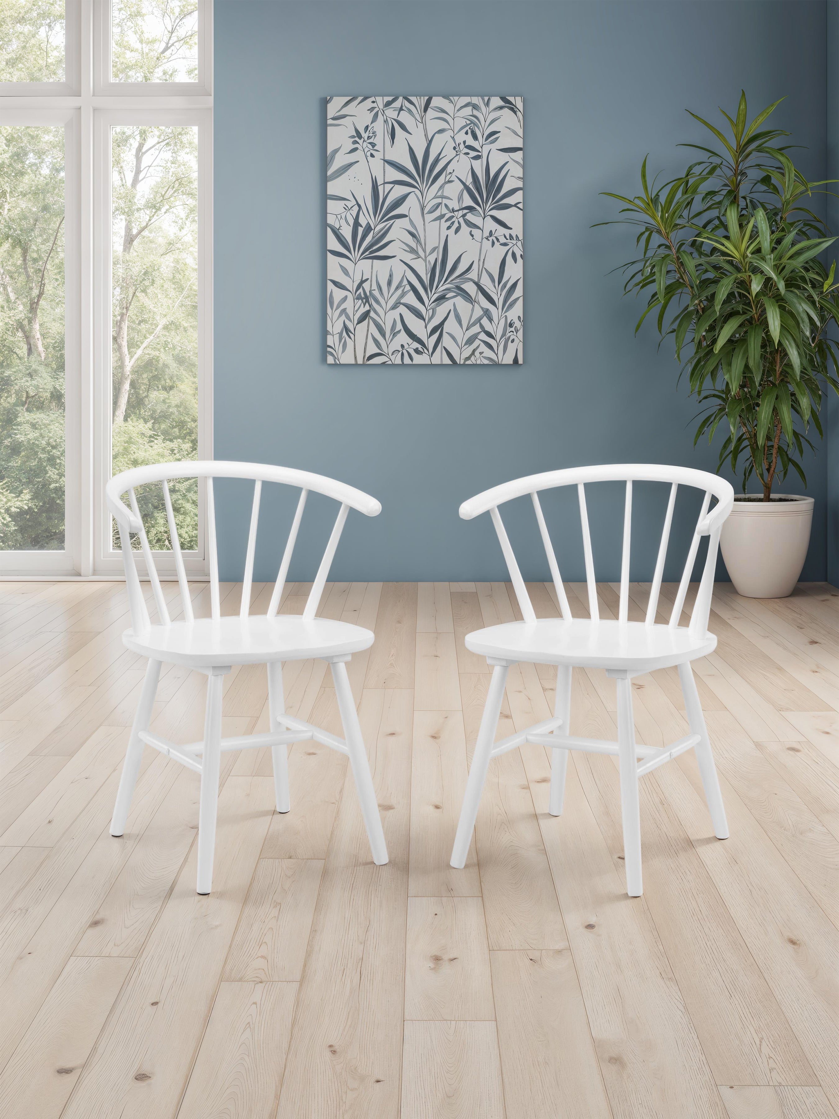 Modena Dining Chairs - White (Set Of 2) – Julian Bowen, view 2