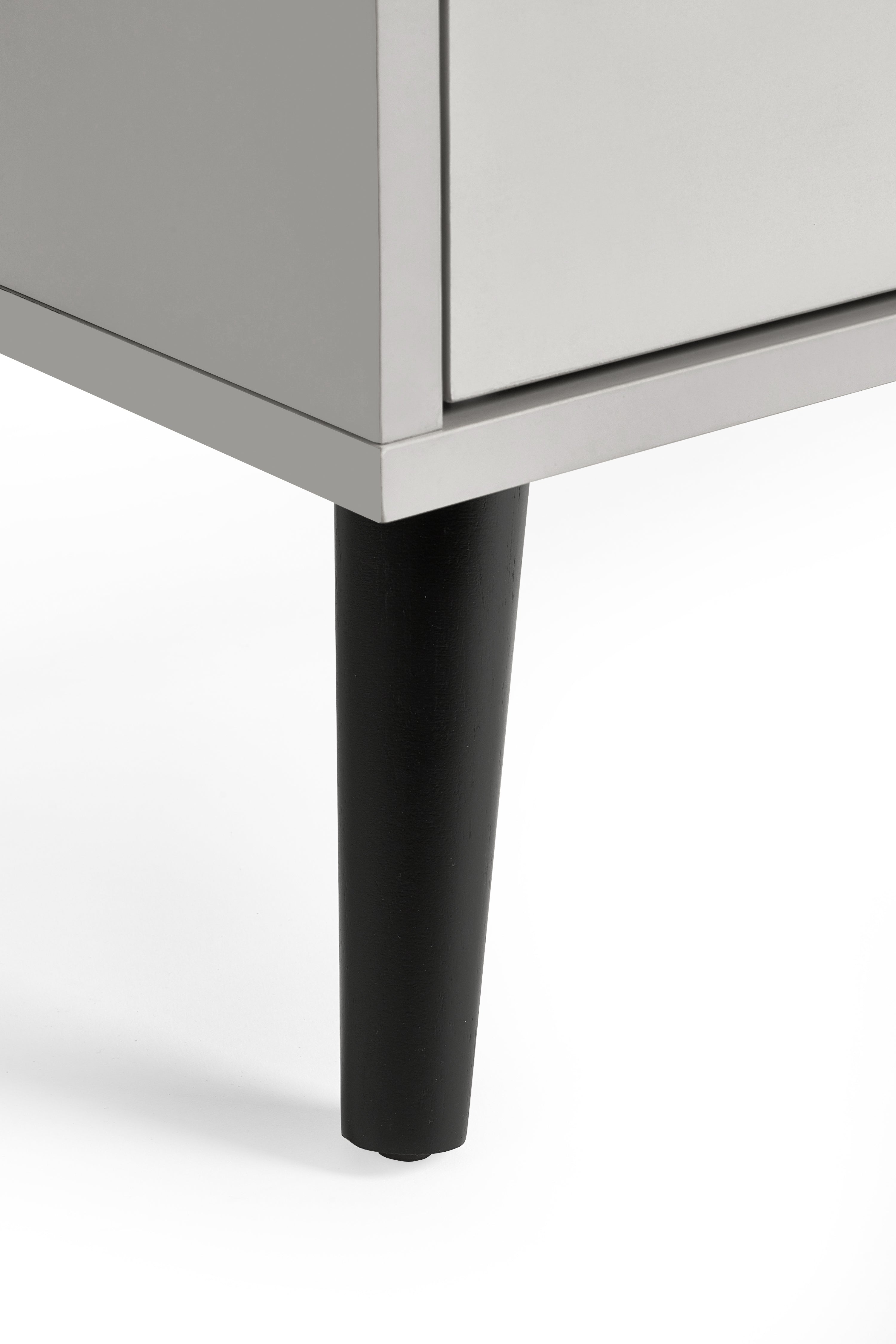 Alba 4 Drawer Wide Chest - Silk Grey – Julian Bowen, view 4