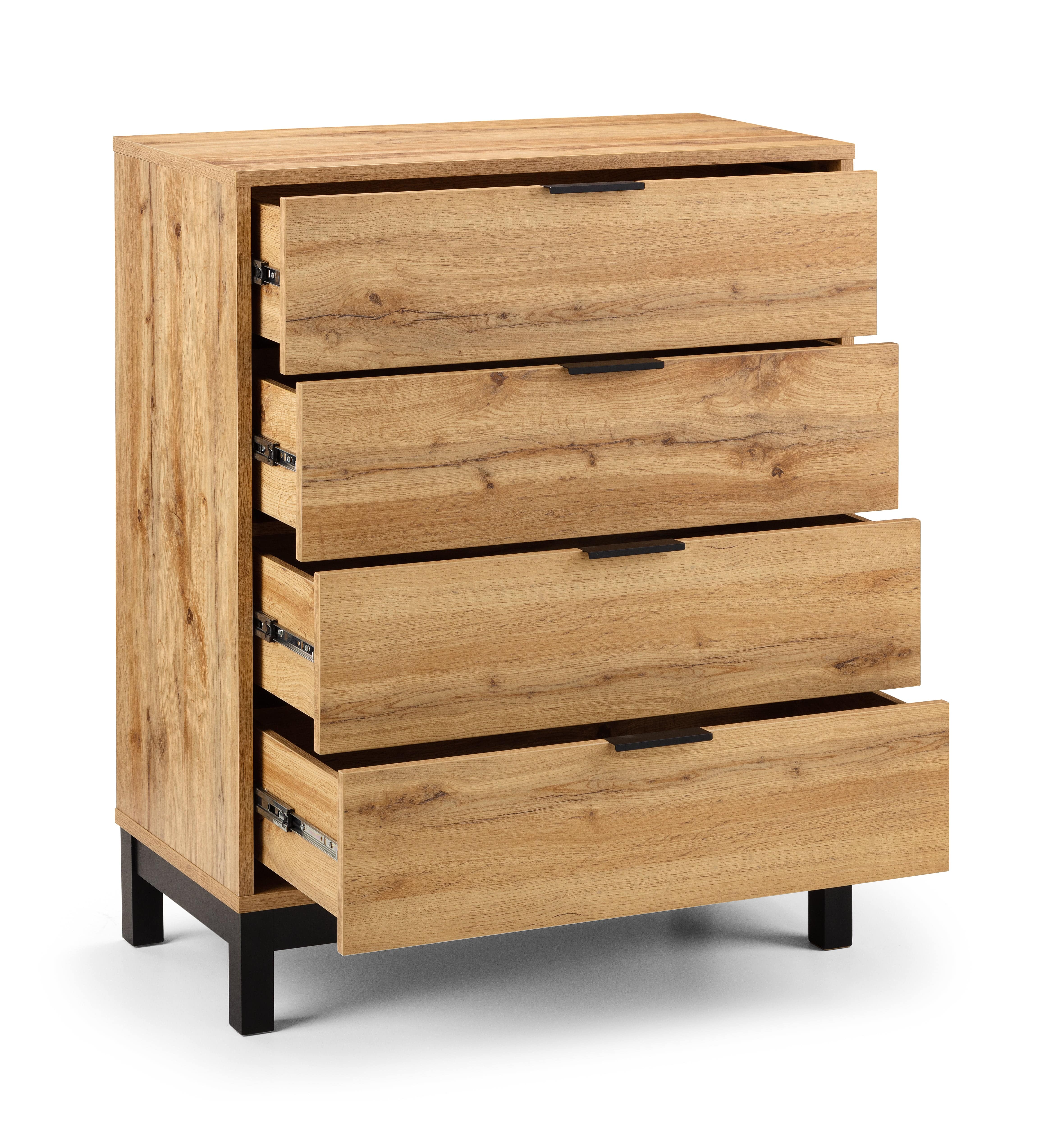 Bali 4 Drawer Chest – Julian Bowen, view 3