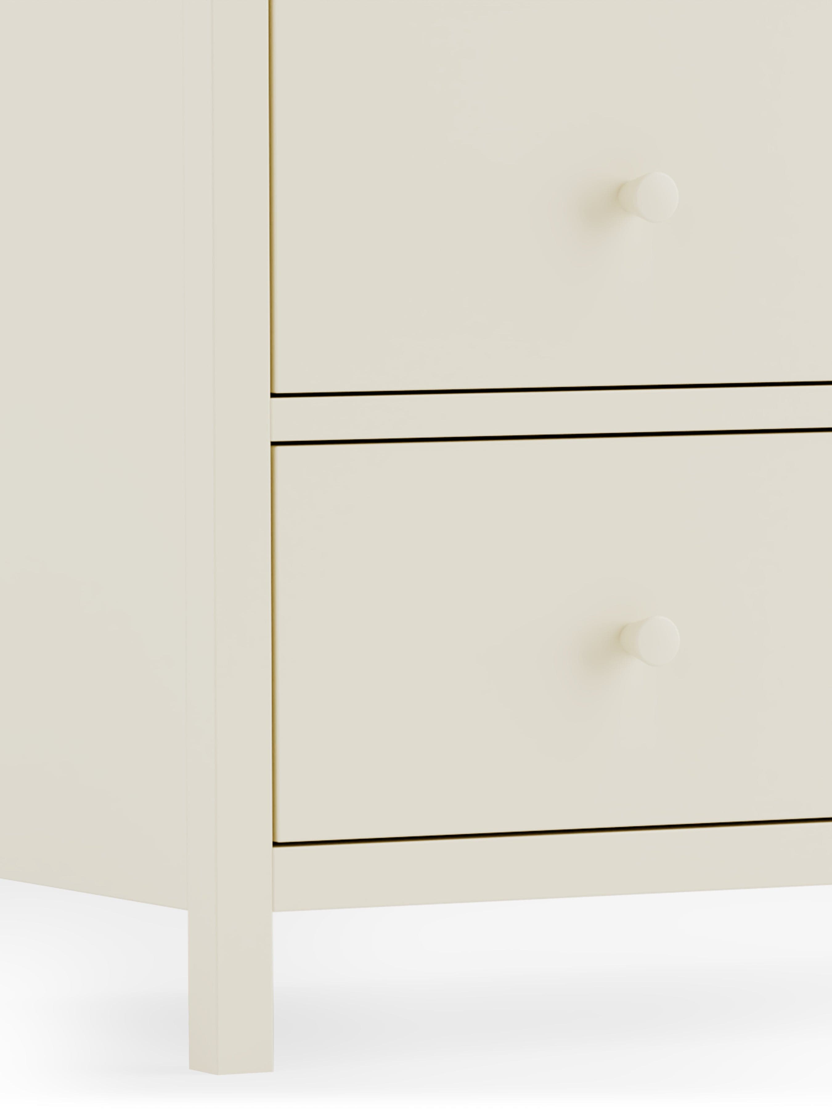 Coxmoor 6 Drawer Chest - Ivory and Oak – Julian Bowen, view 6