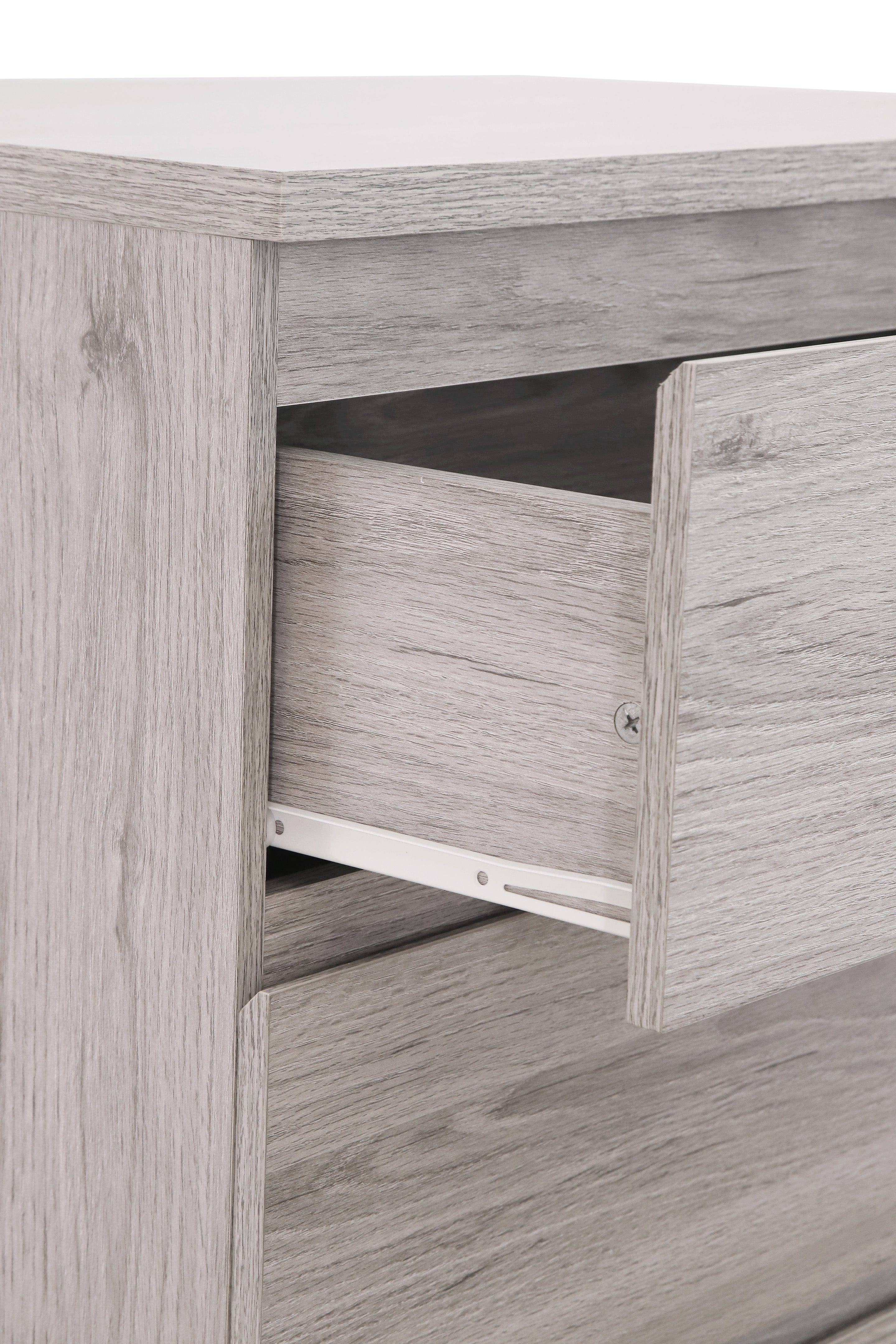Jupiter 4 Drawer Chest Grey Oak – Julian Bowen, view 5