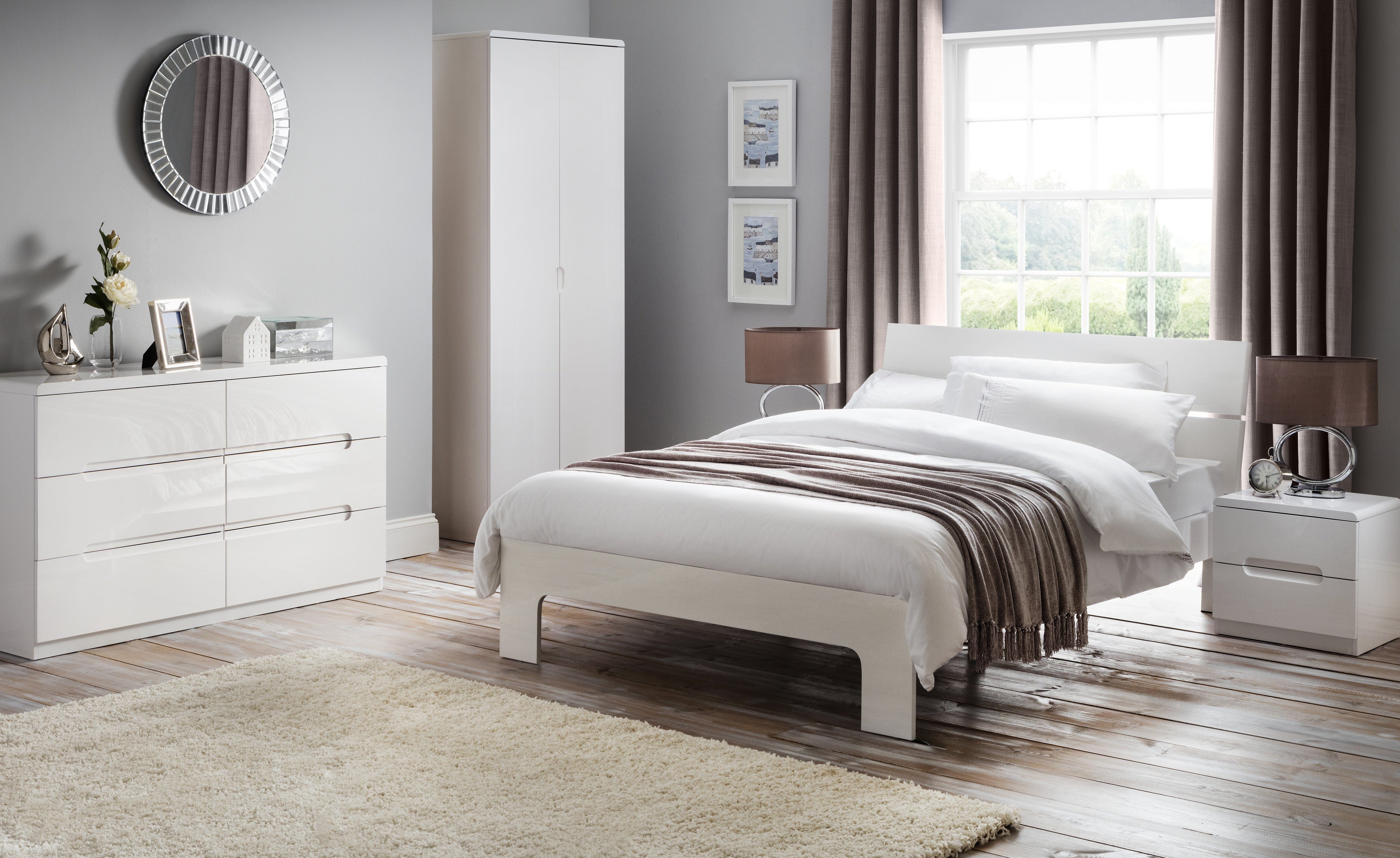 Manhattan 6 Drawer Wide Chest – Julian Bowen, view 3