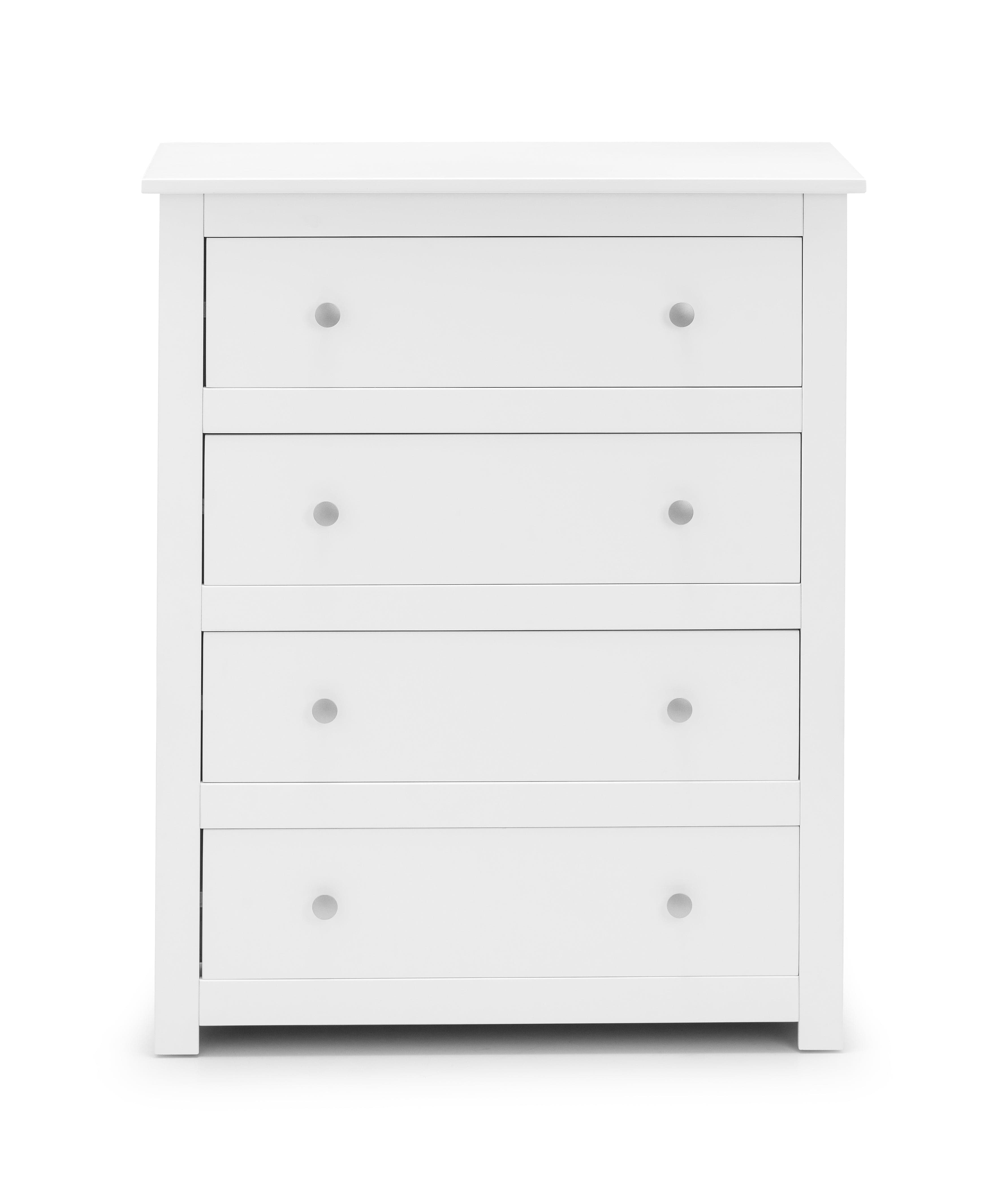 Radley 4 Drawer Chest - Surf White – Julian Bowen, view 3