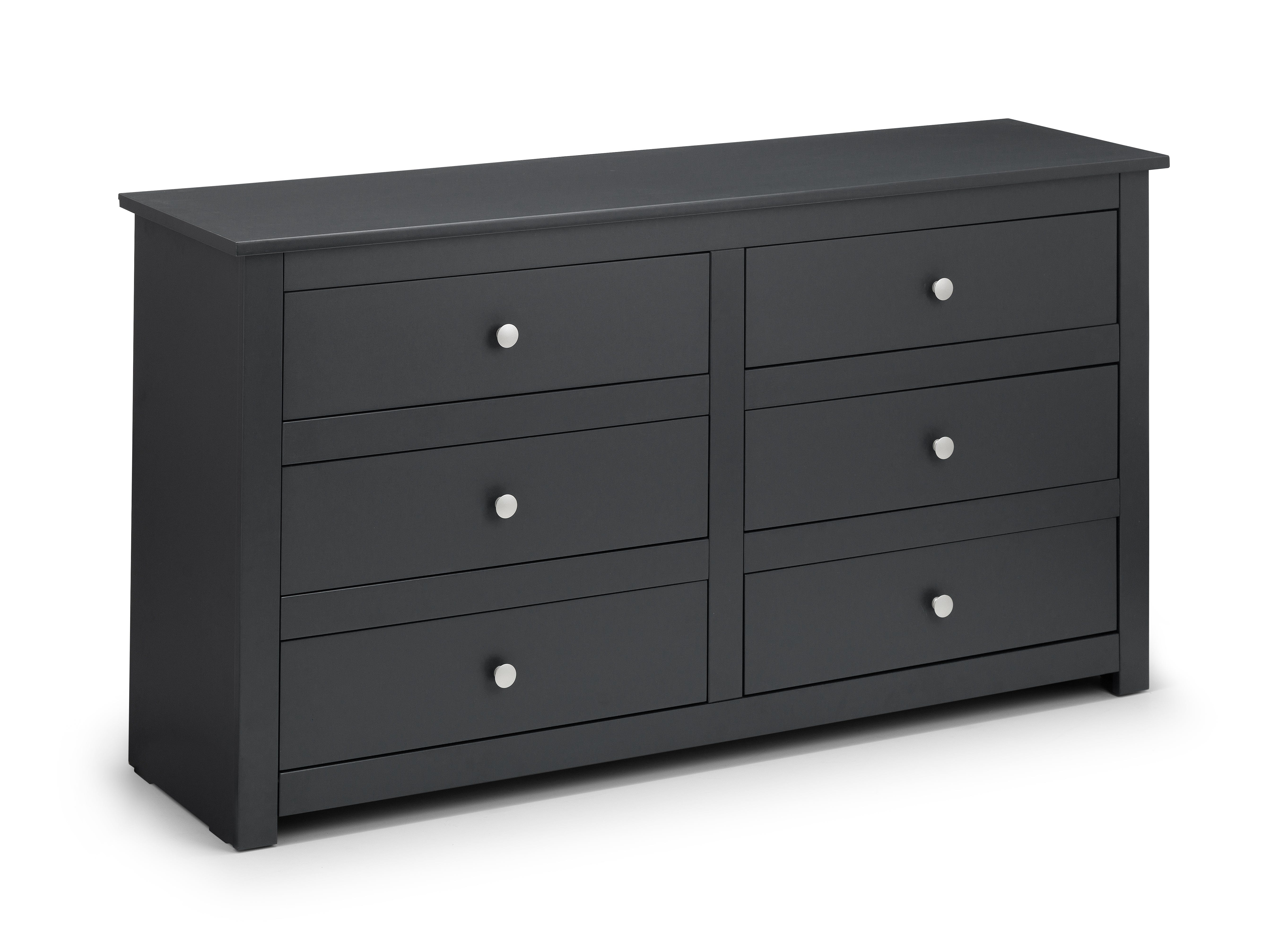 Radley 6 Drawer Chest - Anthracite – Julian Bowen