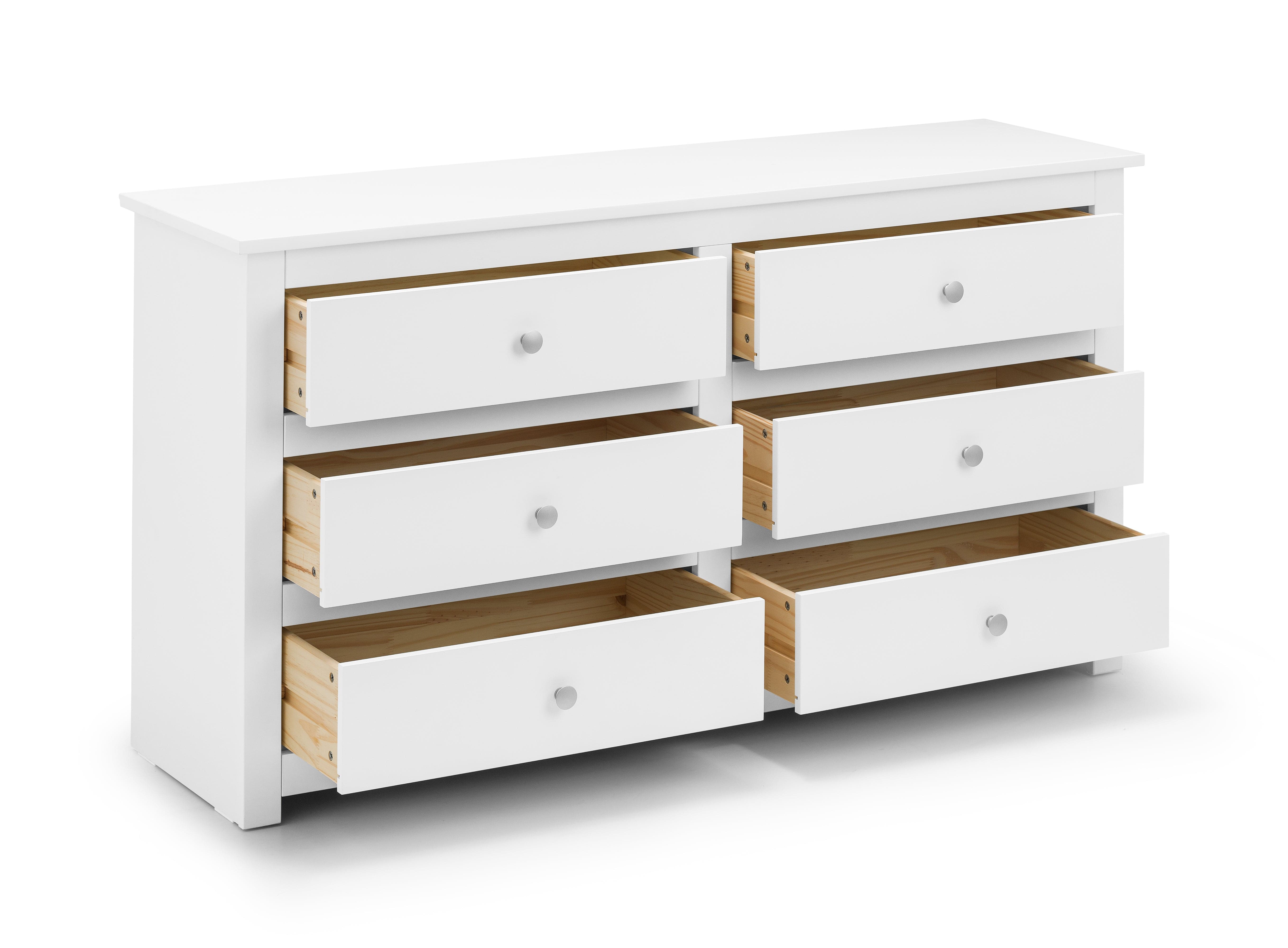 Radley 6 Drawer Chest - Surf White – Julian Bowen, view 2